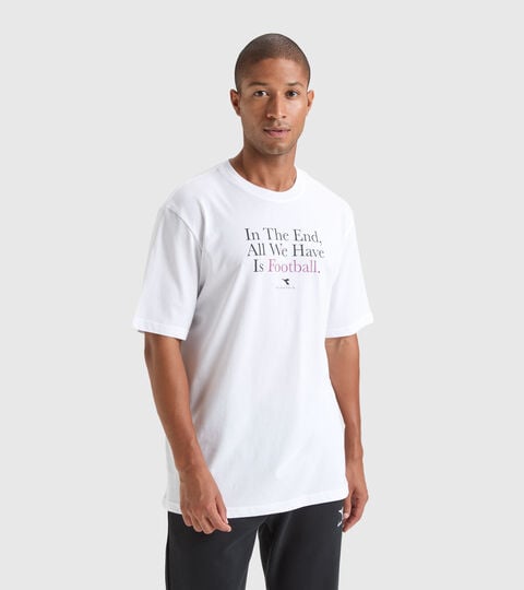 T-shirt de sport Throwback - Unisexe T-SHIRT SS MESSAGE BLANC VIF - Diadora