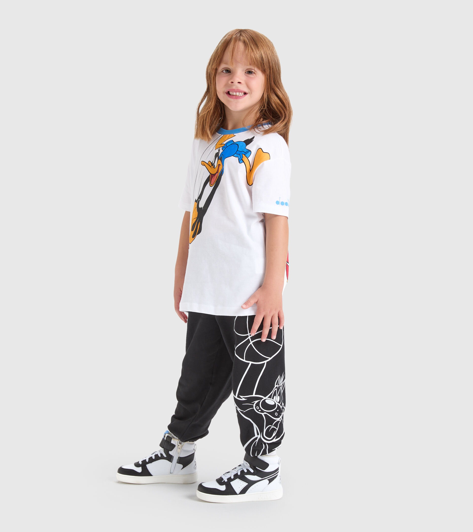 Camiseta deportiva - Niños JU.T-SHIRT SS WB AZUL AZURE - Diadora