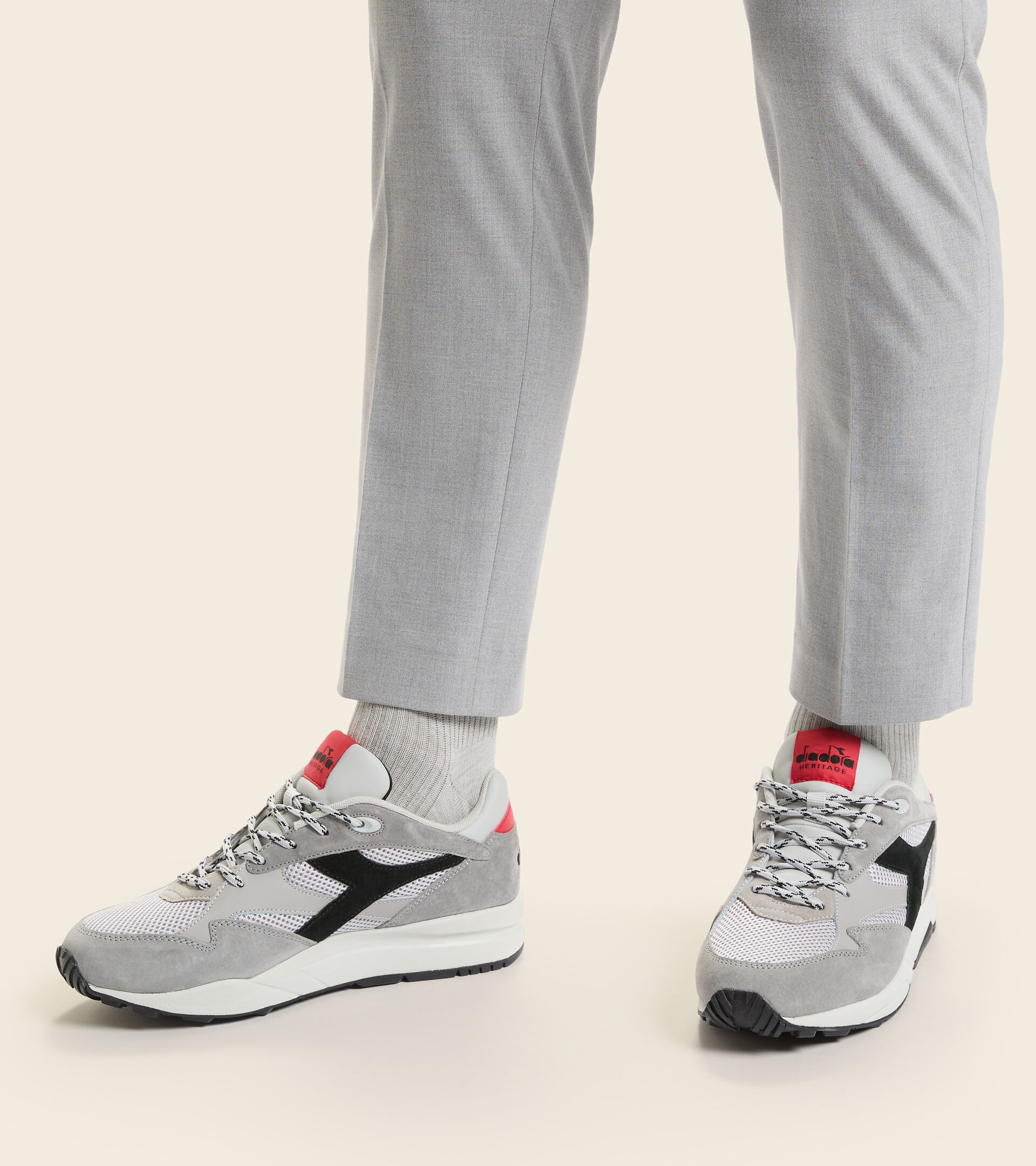 Heritage shoe - Unisex ECLIPSE PREMIUM GREY ROCK - Diadora