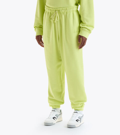 Cotton sweatpants - Gender neutral PANT SPW LOGO DARK LIME GREEN - Diadora