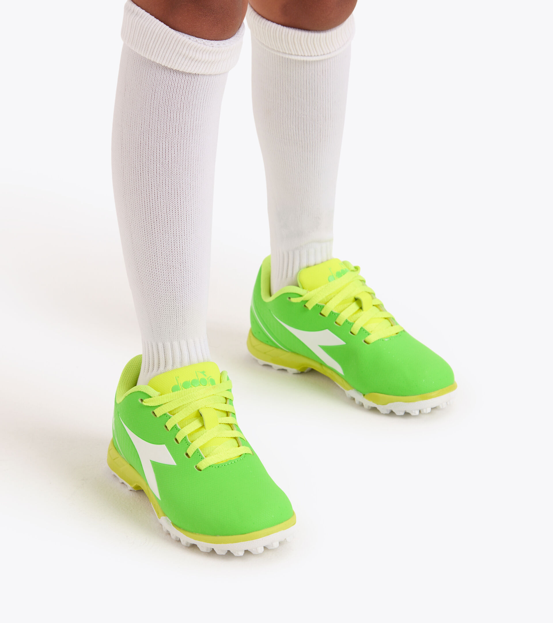 Chaussures de football junior - Unisexe PICHICHI 5 TF JR VERT FLUO/BLANC/JAUNE FLUO DD - Diadora