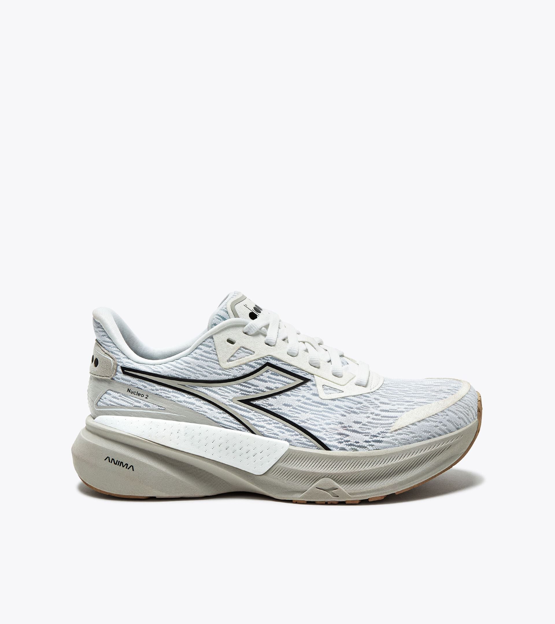 Running shoe - Comfort and stability - Women&rsquo;s NUCLEO 2 W WHITE/SILVER - Diadora