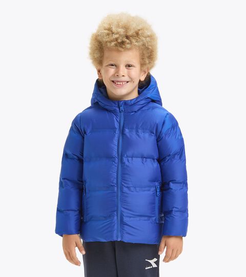 Veste rembourrée - Garçons JB. HOODIE INSULATED JACKET SURFER SUR LE WEB BLEU - Diadora