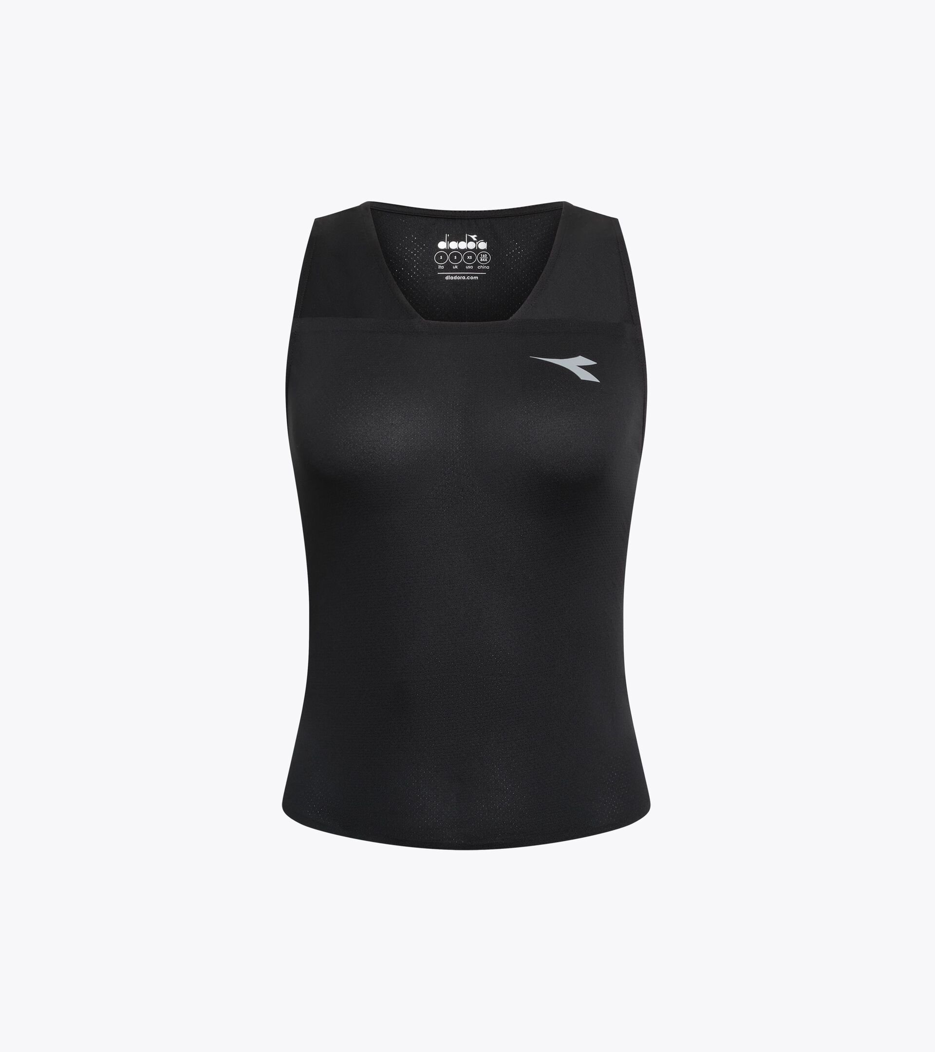 Super Light FIBRAZERO tank  - Running - Women&rsquo;s L. TANK SUPER LIGHT FIBRAZERO BLACK - Diadora