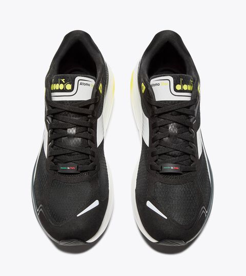 Made in Italy running shoe - Lightness and cushioning - All-Gender ATOMO STAR BLACK/WHITE (C7406) - Diadora