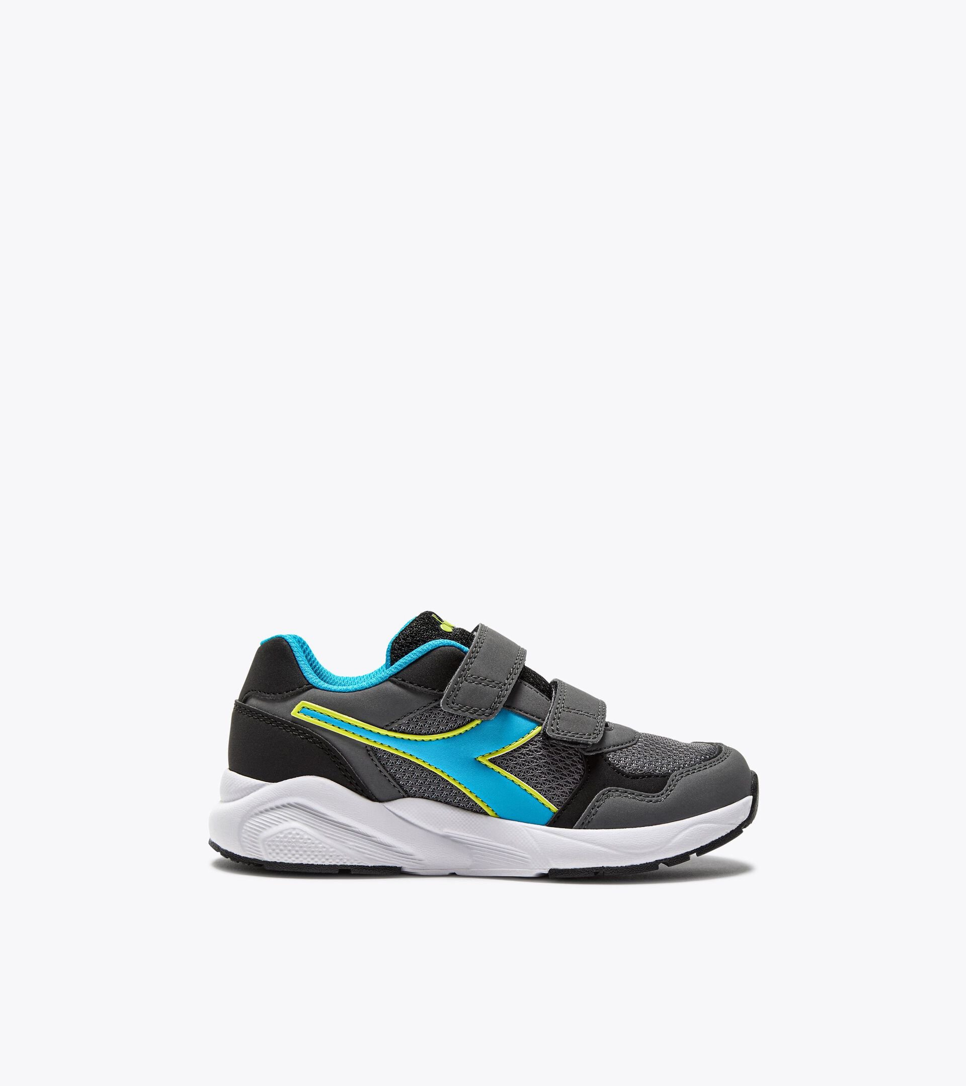 Laufschuh Junior - Für alle Geschlechter FALCON 5 JR V STEEL GRAY /BLUE FLUO - Diadora