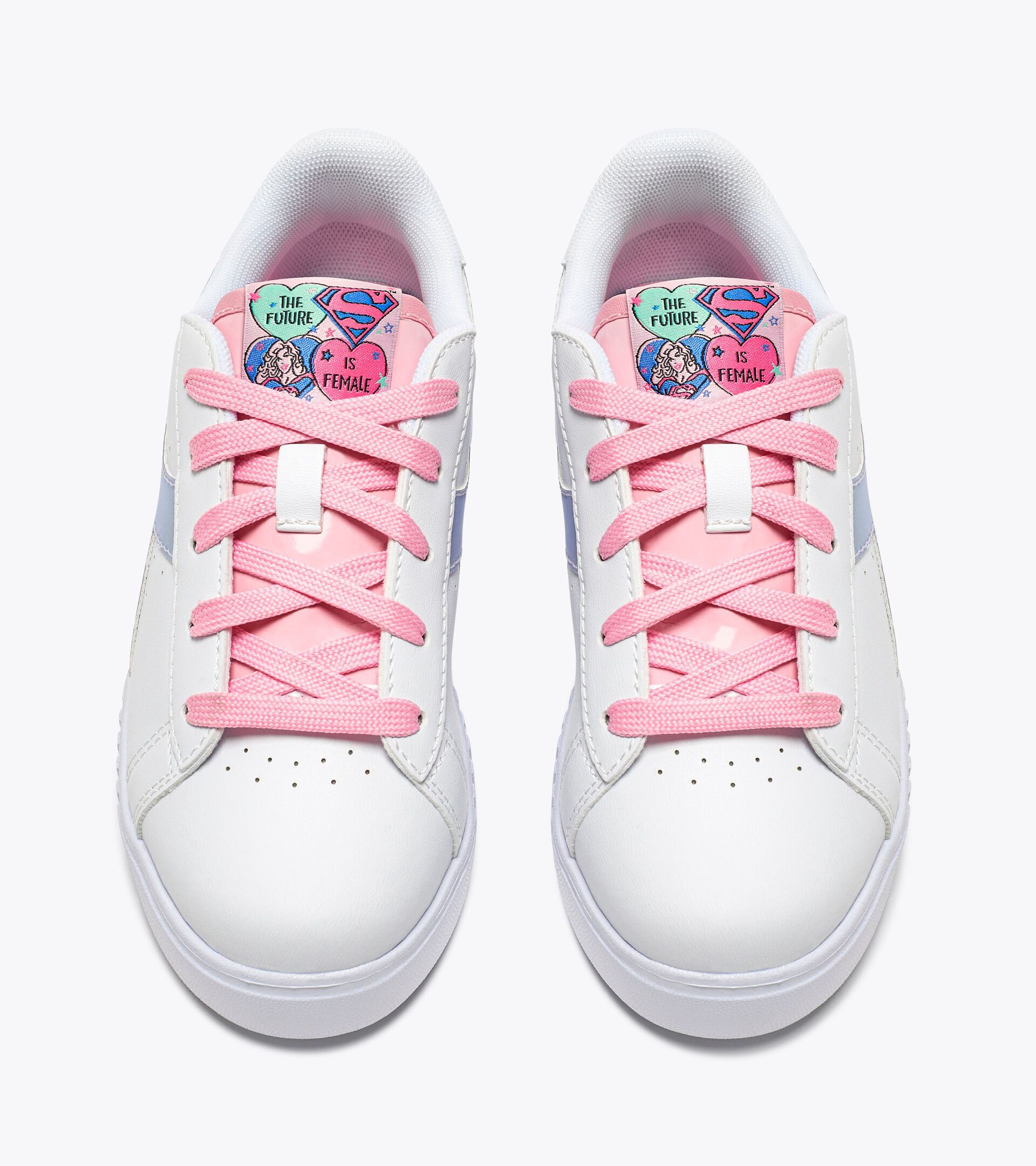 Sneakers de sport - Fille - 4-8 ans  GAME STEP  P PS SUPERGIRL BLANC/GLACE ORCHIDEE - Diadora