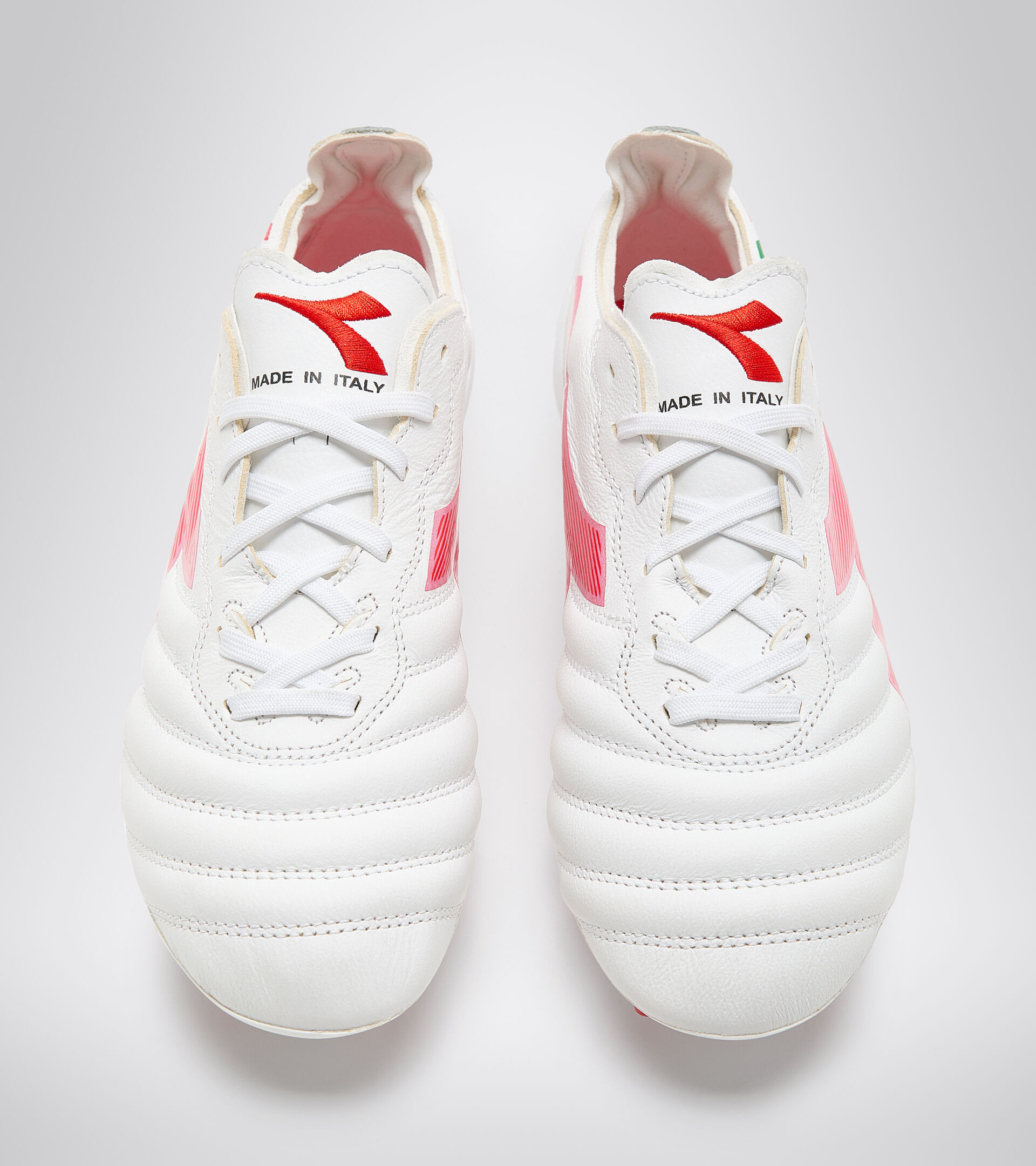 Firm ground and synthetic pitches football boots - Men’s BRASIL ELITE2 TECH ITA LPX WHITE/MILANO RED - Diadora