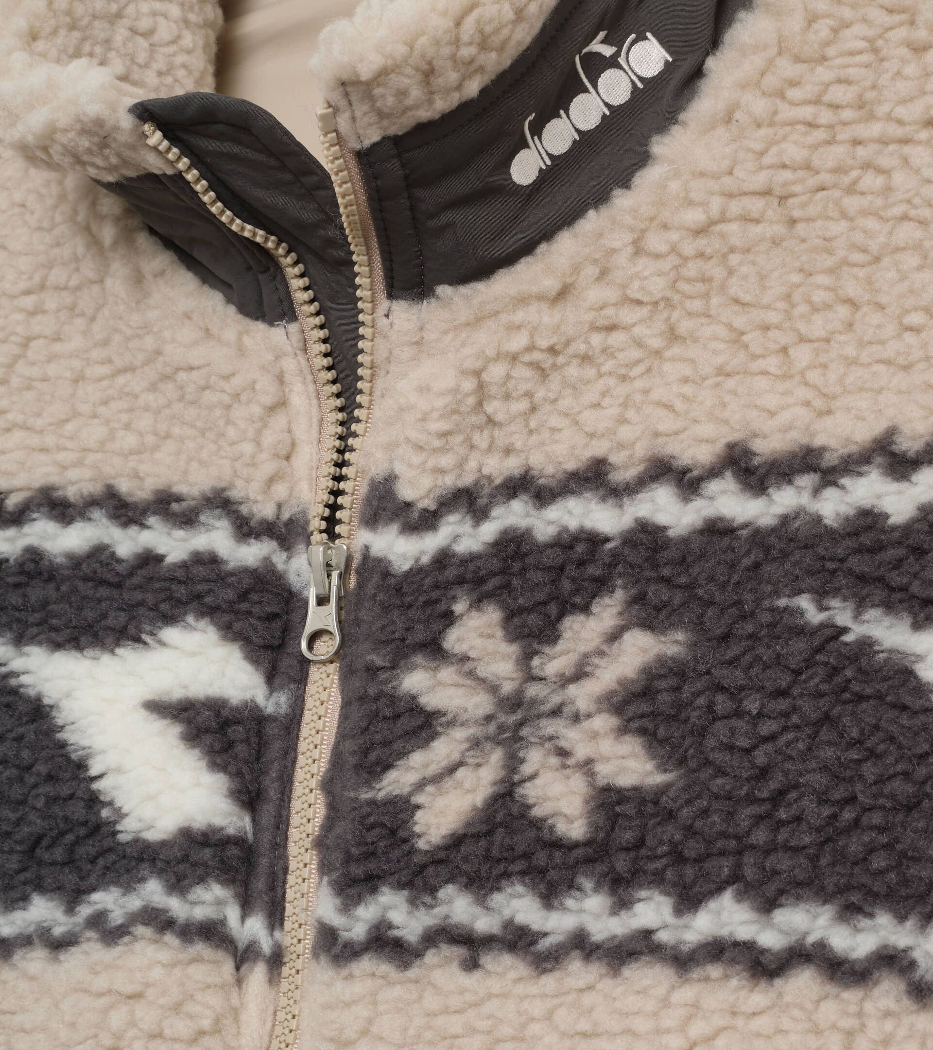 Reversible fleece vest - Exclusive e-commerce & Cortina Store - Women's REVERSIBLE POLAR FLEECE JACKET BEIGE - Diadora