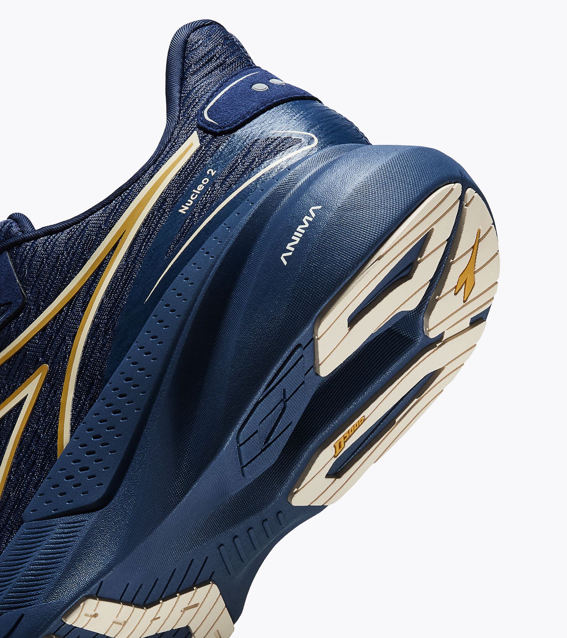 Running shoe - Comfort and stability - Men's NUCLEO 2 PAGEANT BLUE /ALMOND MILK - Diadora
