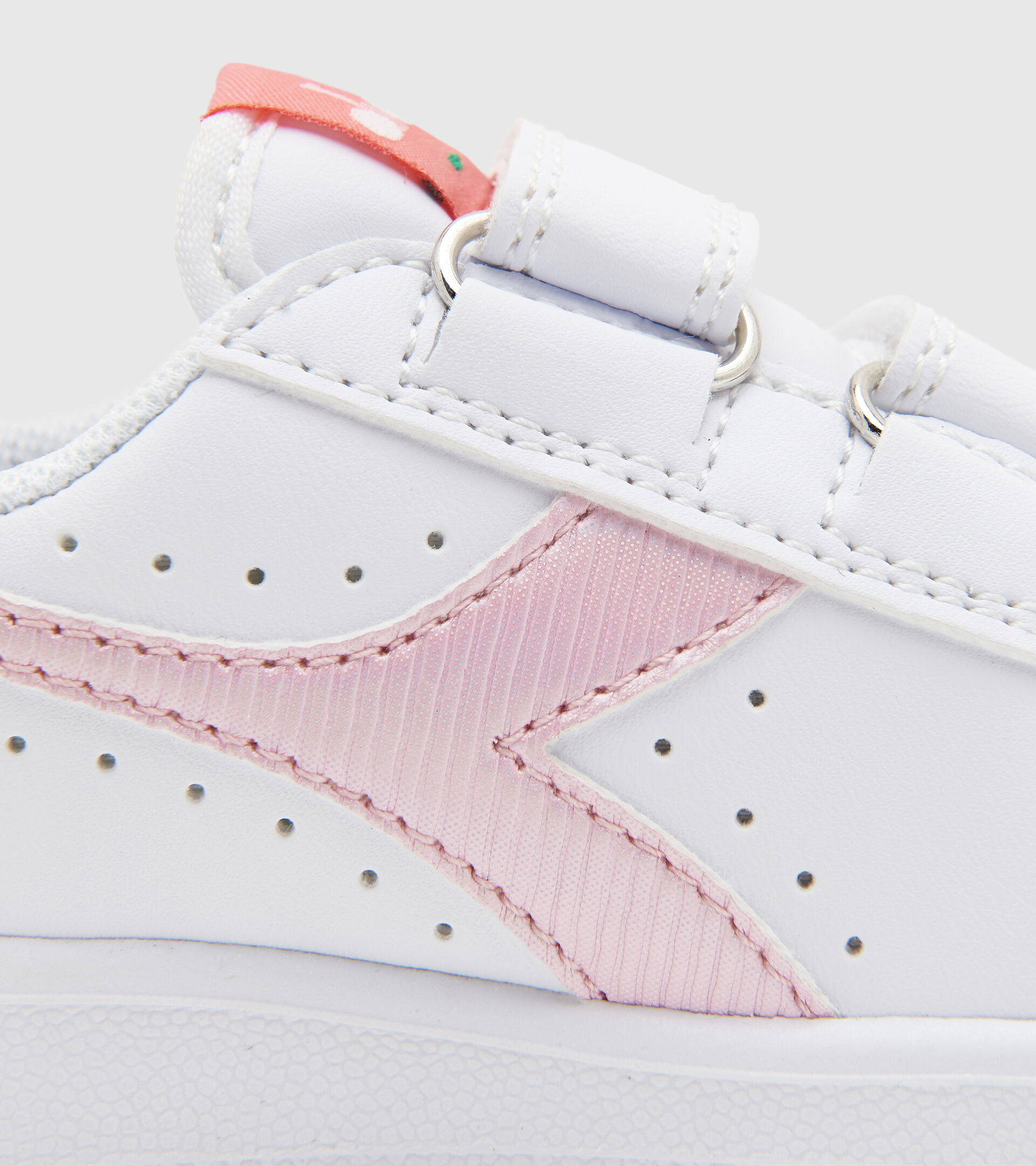 Sports shoes - Toddlers 1-4 years GAME P TD GIRL WHITE/RASPBERRY SORBET - Diadora