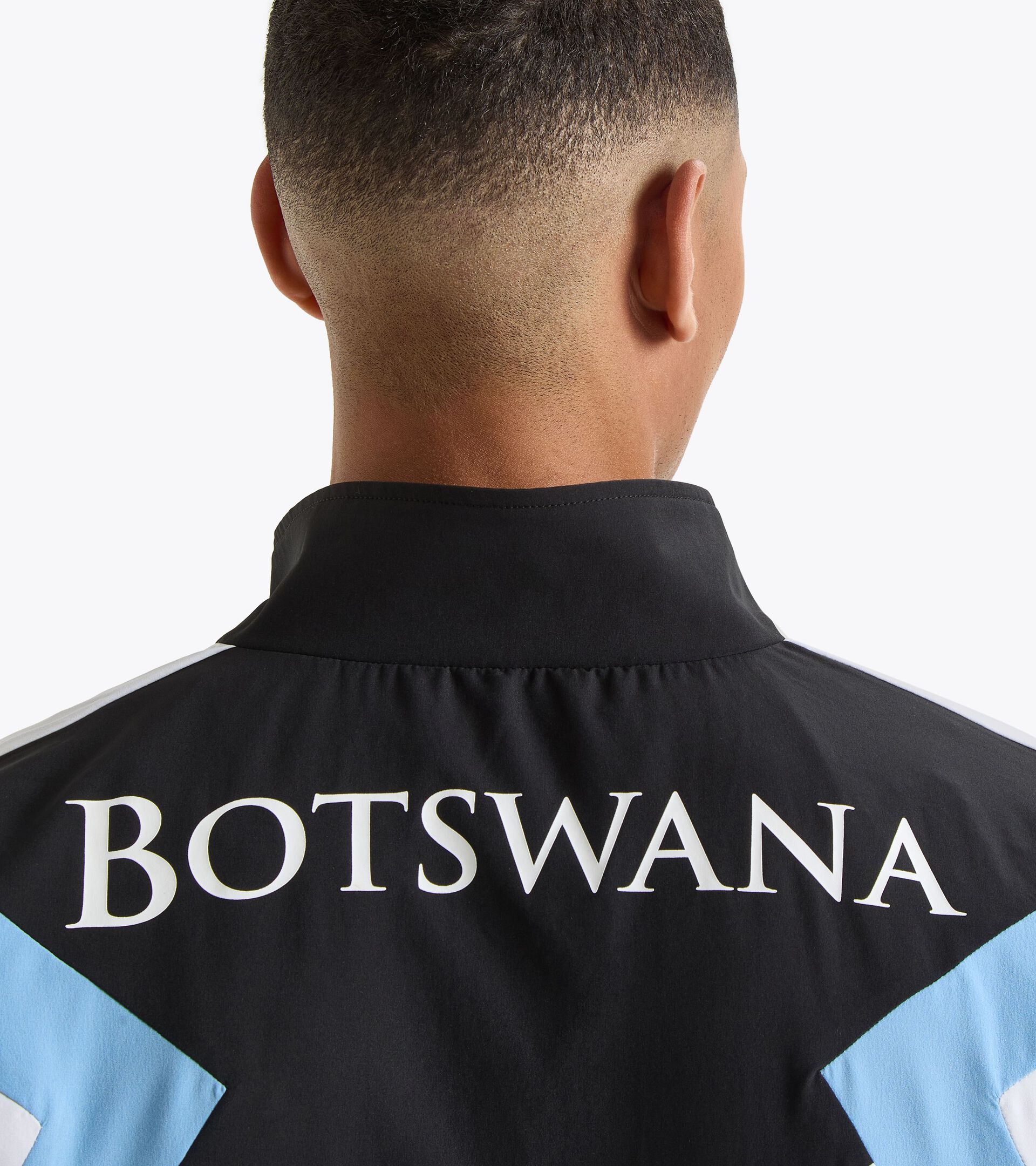 Track Jacket  - All-Gender TRACK JACKET PODIUM BOTSWANA LOGO BOTSWANA FLAG BLUE - Diadora