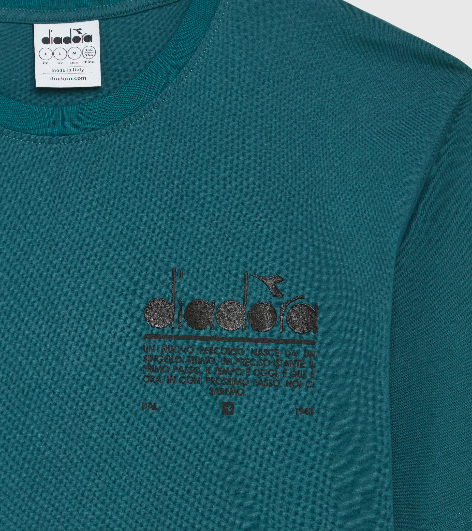 Cotton T-shirt - Unisex T-SHIRT SS MANIFESTO BLUE PACIFIC - Diadora