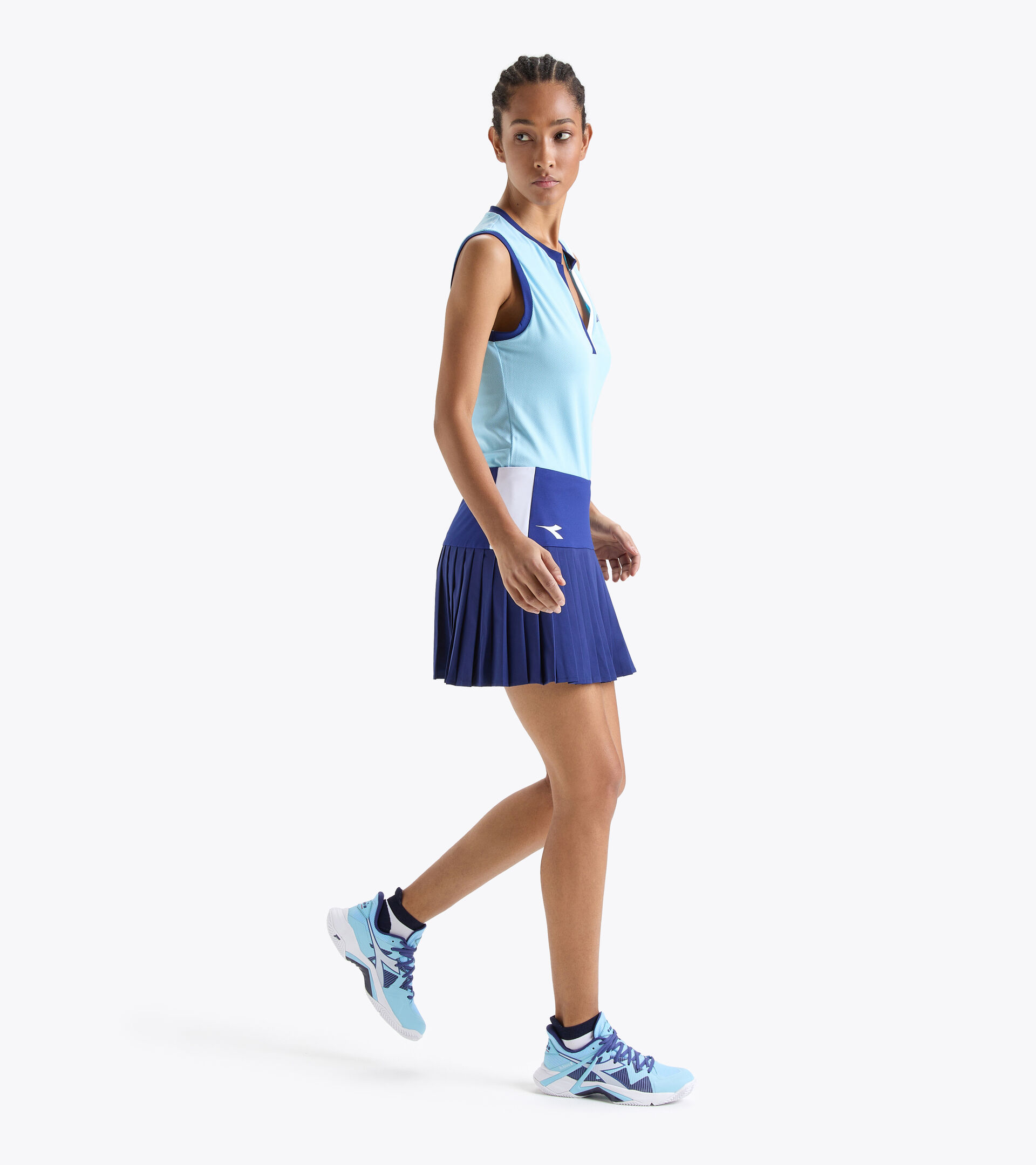 Tennis-Rock - Damen L. SKIRT ICON BLAUDRUCK - Diadora
