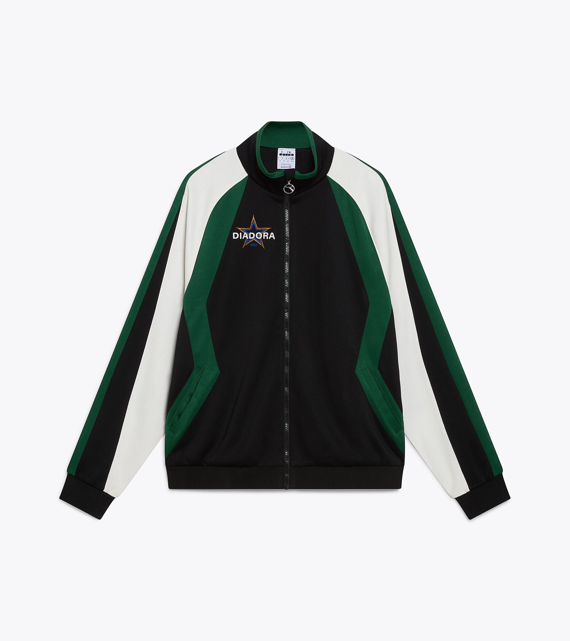 Veste de surv&ecirc;tement Legacy - Pour tous les genres TRACK JACKET LEGACY NOIR DE JAIS - Diadora