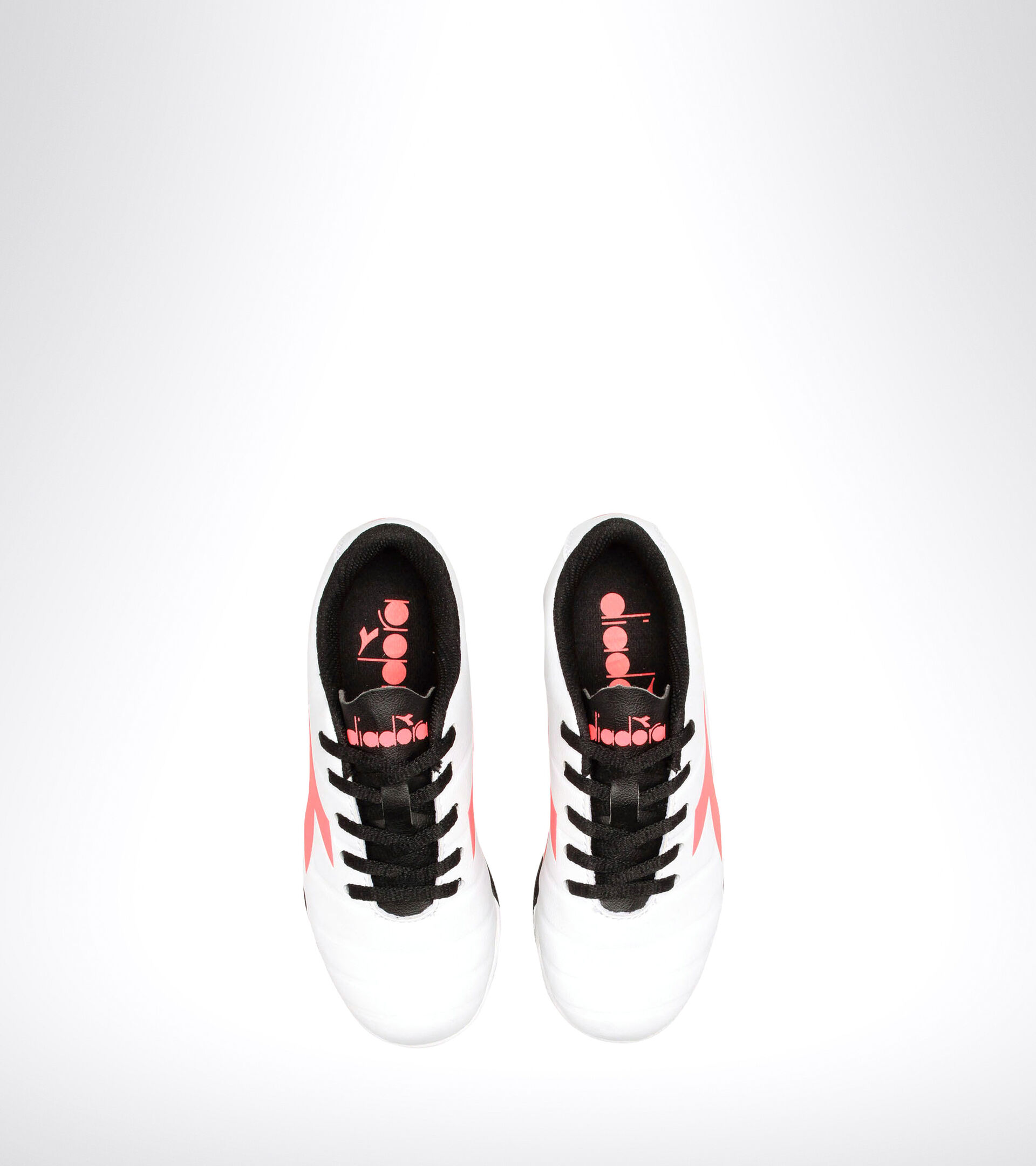 Hard ground and artificial turf football boot - Unisex kids PICHICHI 3 TF JR WHITE/BLACK/RED FLUO - Diadora