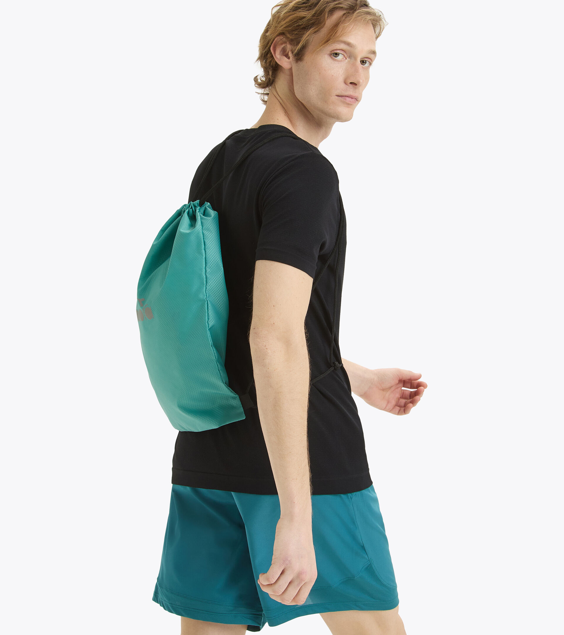 Mochila de running DRAWSTRING BAG DUSTY TURQUOISE - Diadora