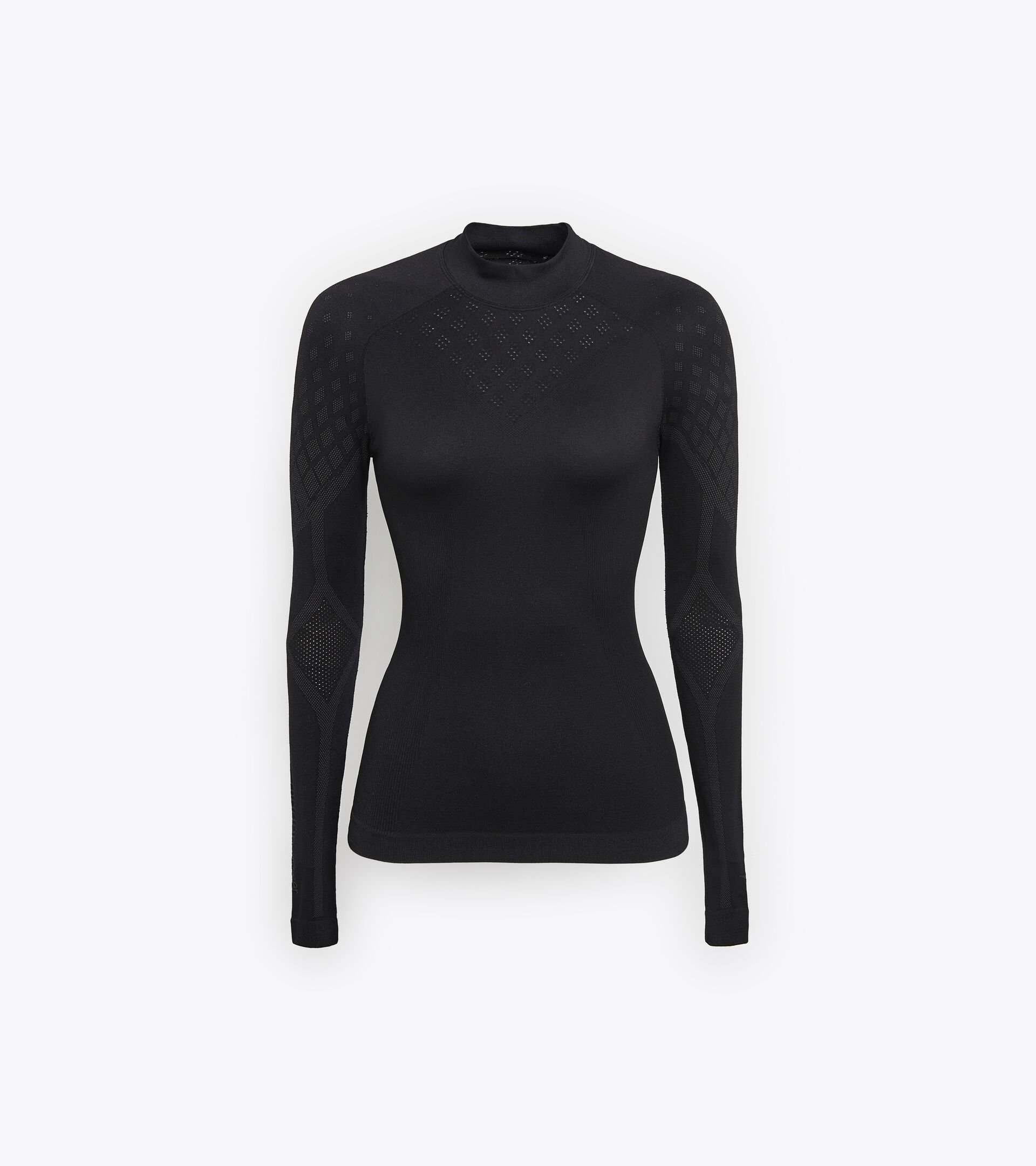 T-shirt da training a manica lunga - Donna L. TURTLE NECK ACT NERO - Diadora