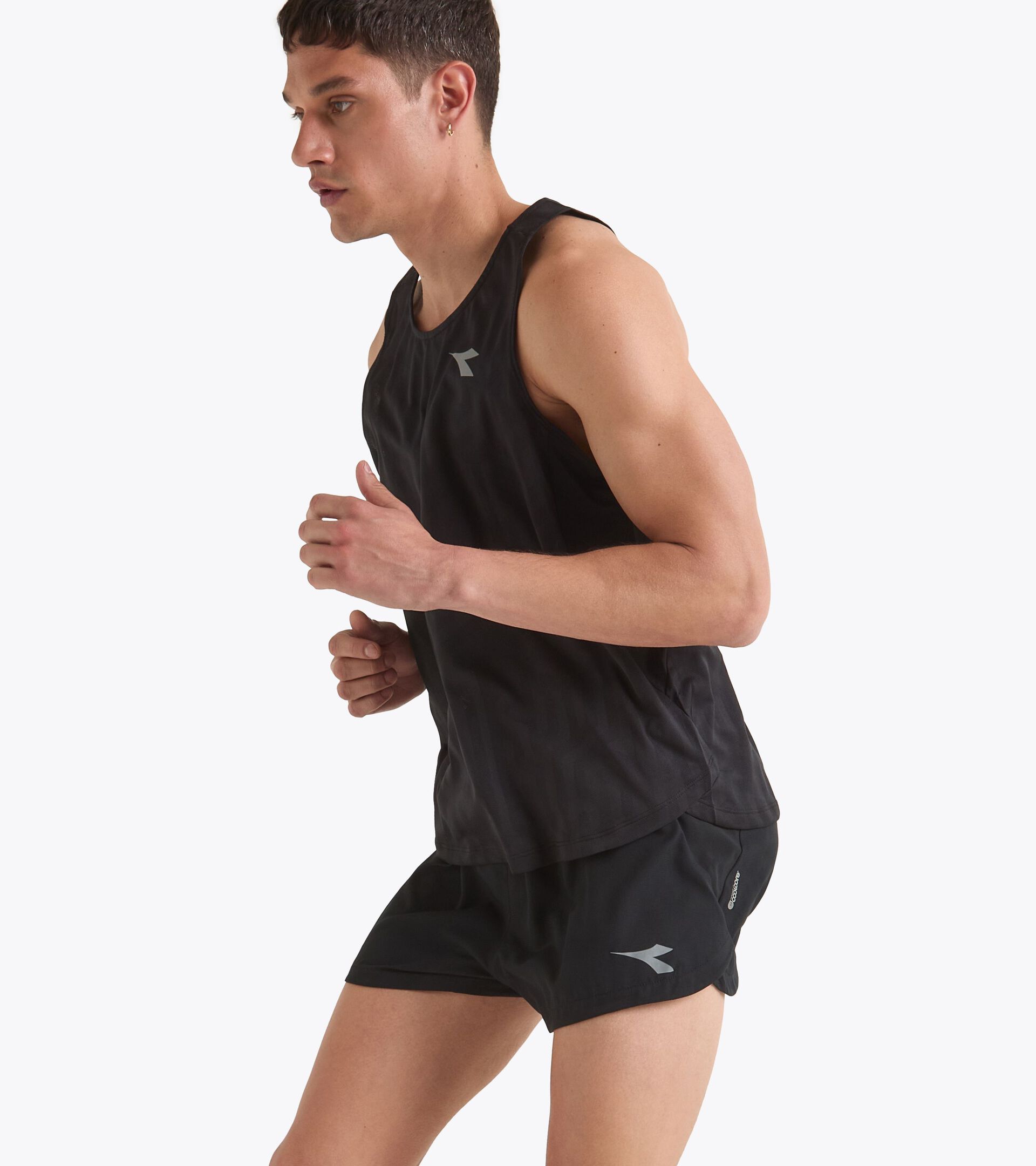 Running tank - Coolcore light fabric - Men’s SUPER LIGHT TANK BLACK - Diadora