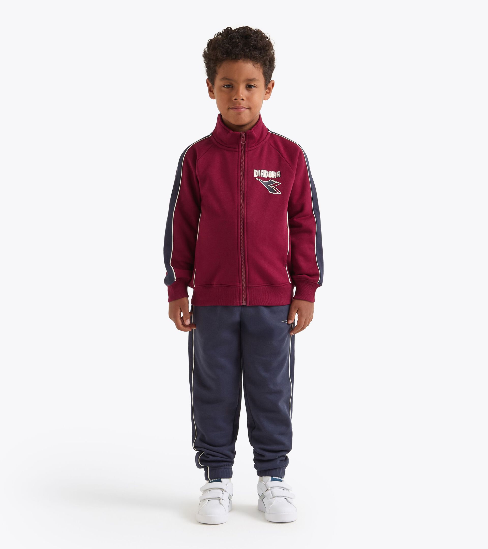 Tracksuit made with brushed fleece - Boy
 JB. TRACKSUIT FZ LOGO (BR) EMPIRE RED - Diadora