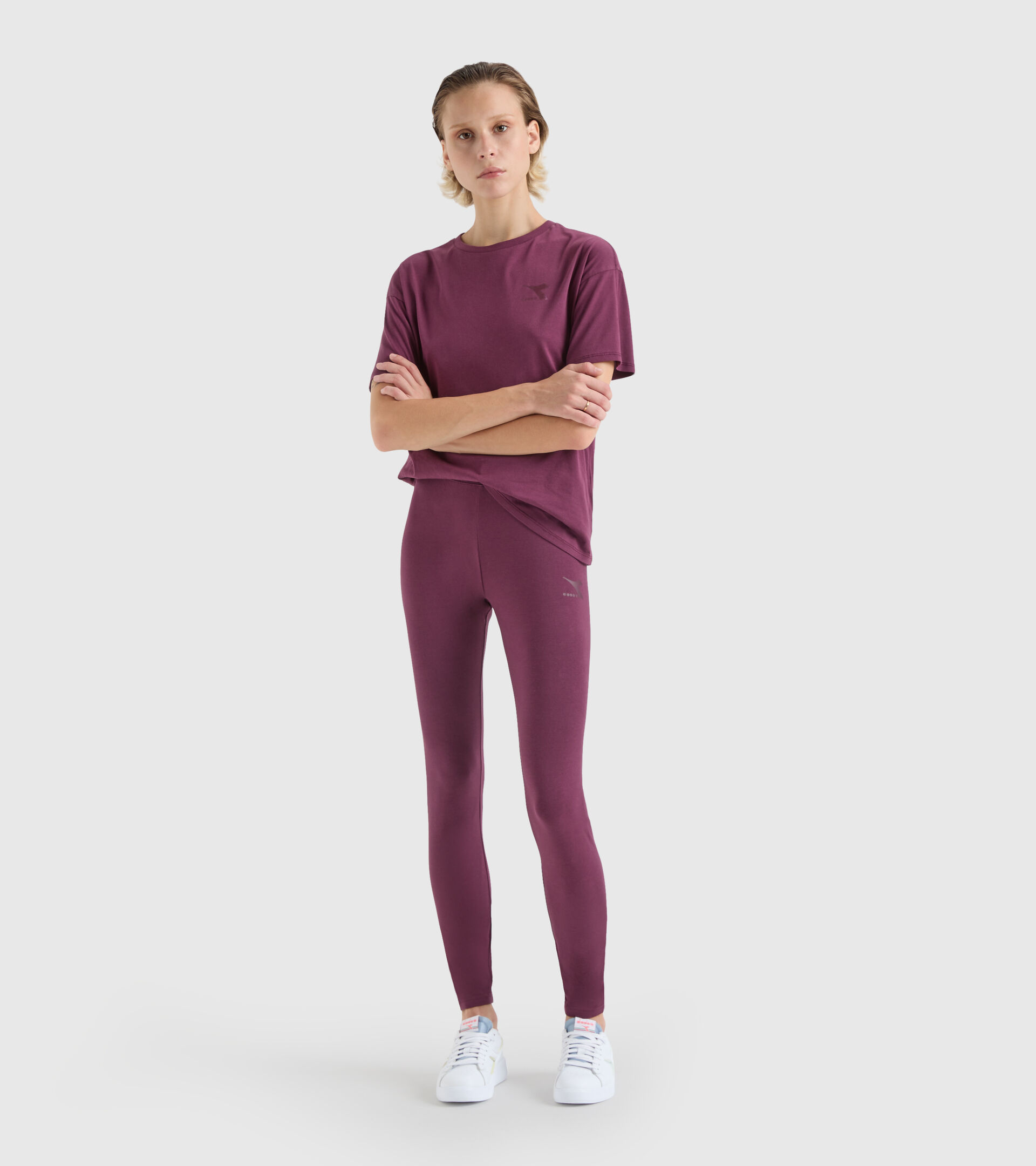 Sports leggings - Women L.LEGGINGS CORE AFRICAN VIOLET - Diadora