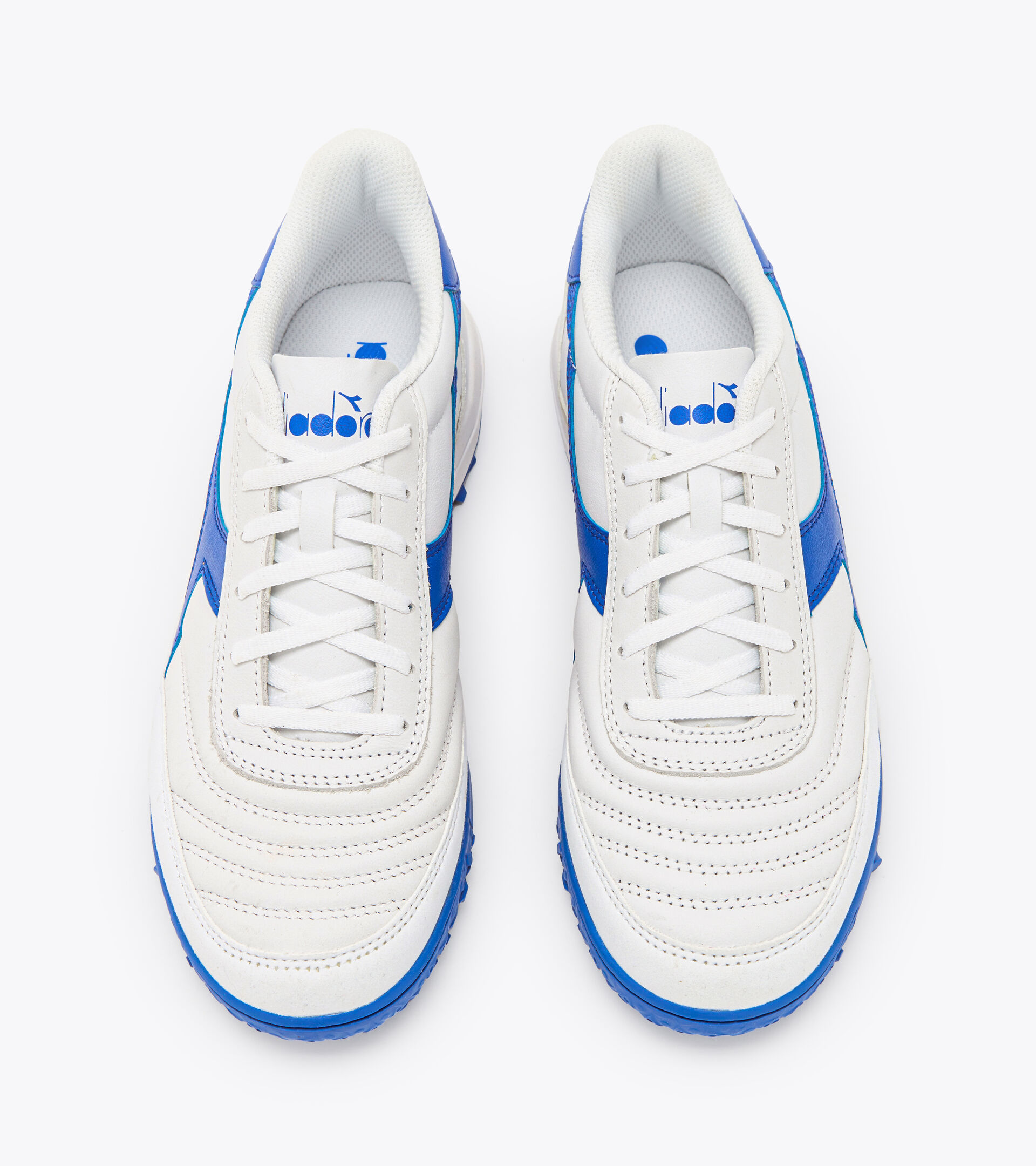 Futsal boot - Specific outsole for synthetic/hard ground CALCETTO II LT TF OPTICAL WHITE/ROYAL BLUE - Diadora