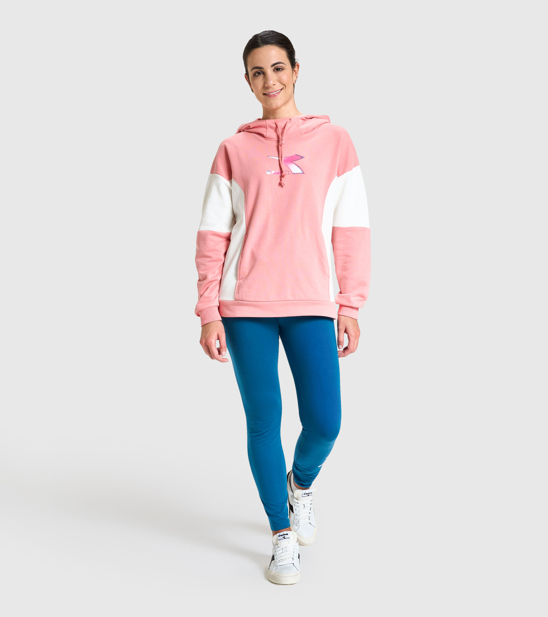 Hooded sweatshirt - Women L.HOODIE LUSH LOBSTER BISQUE - Diadora