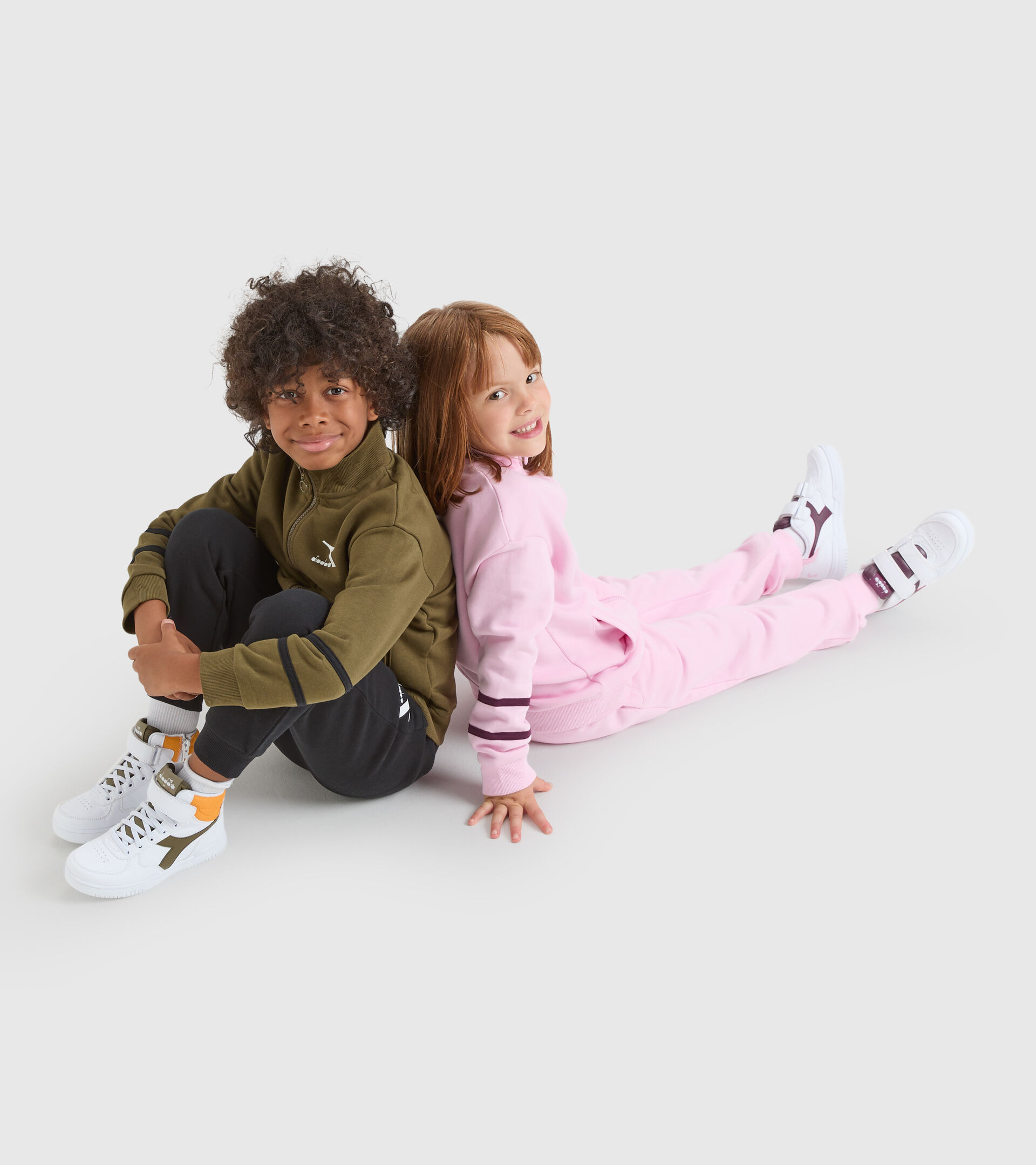 Tuta sportiva - Bambini/e JU.TRACKSUIT FZ CHROMIA VERDE KIWI - Diadora