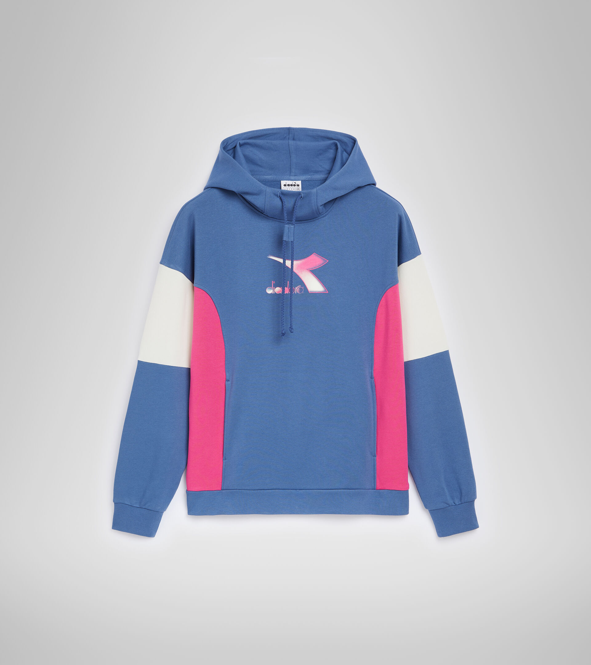 Hooded sweatshirt - Women L.HOODIE LUSH BIJOU BLUE - Diadora