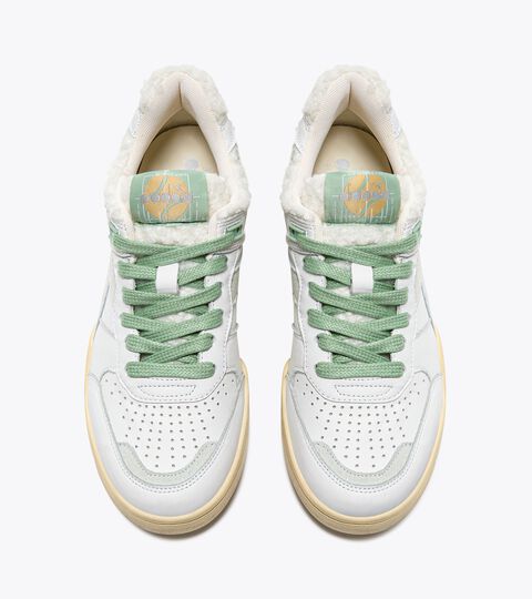 B.560 CHERIE WN, GREEN CAMEO Heritage leather sneaker - Women’s B.560 CHERIE WN GREEN CAMEO - Diadora