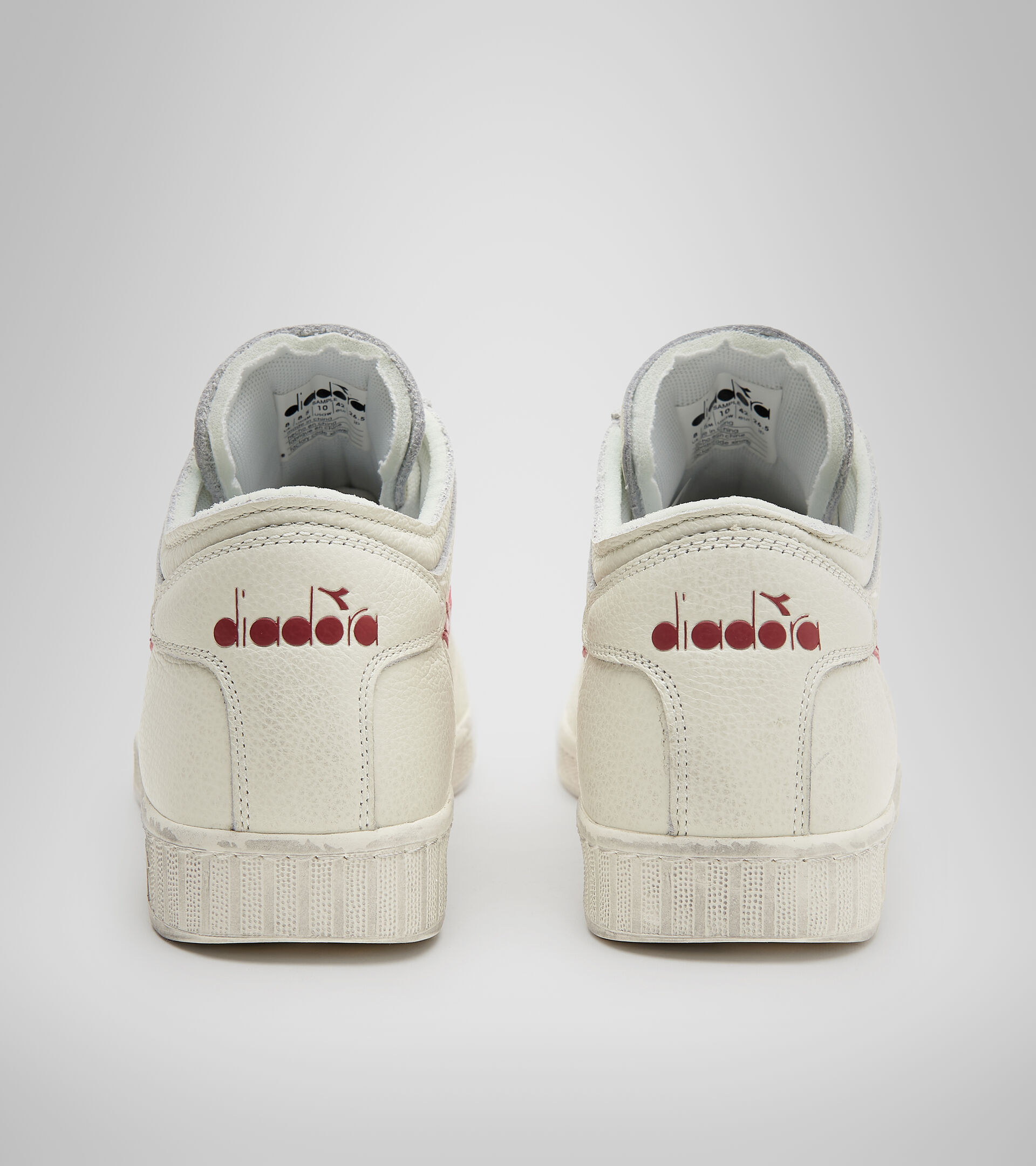 Sports shoes - Unisex GAME L WAXED ROW CUT WHITE/RED PEPPER - Diadora