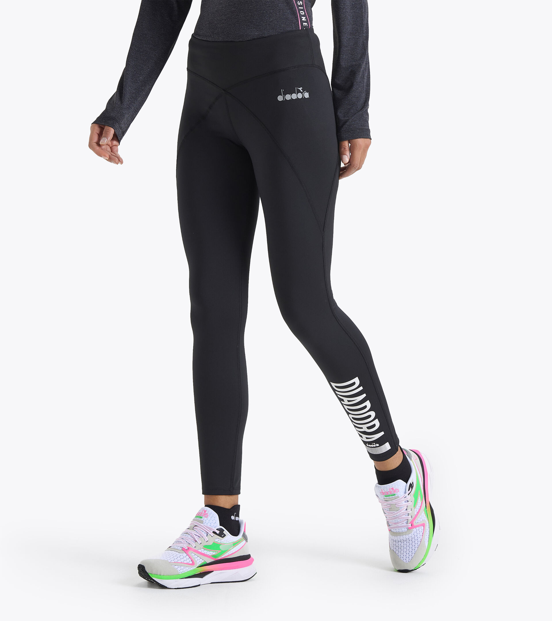 Running shorts - Women  L. TIGHTS BE ONE BLACK - Diadora