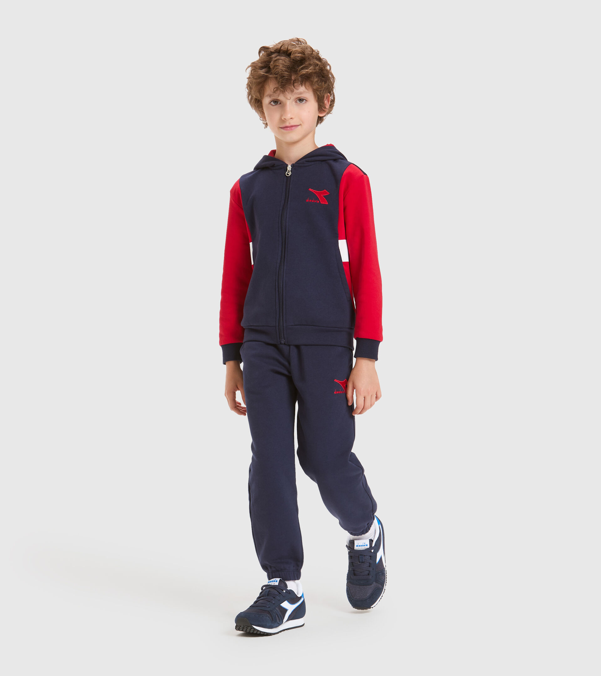 Tracksuit - Kids JB.TRACKSUIT HD FZ HOOPLA CLASSIC NAVY - Diadora