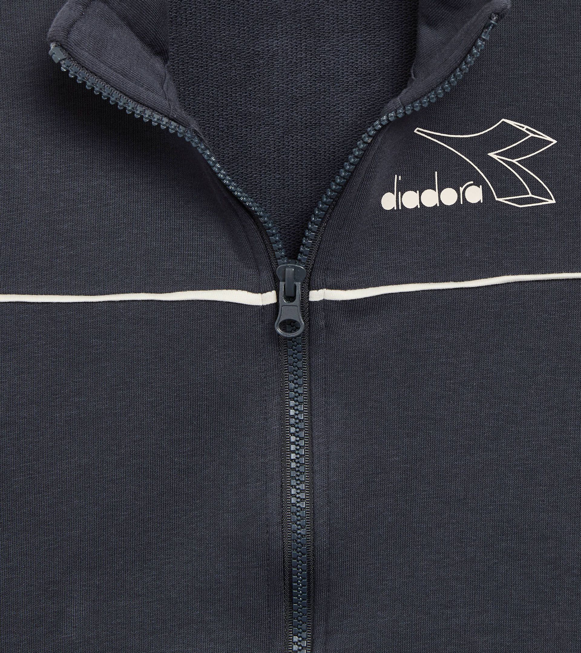 Coordinated tracksuit - Boys and girls JU. TRACKSUIT FZ LOGO (FT) BLUE DENIM - Diadora