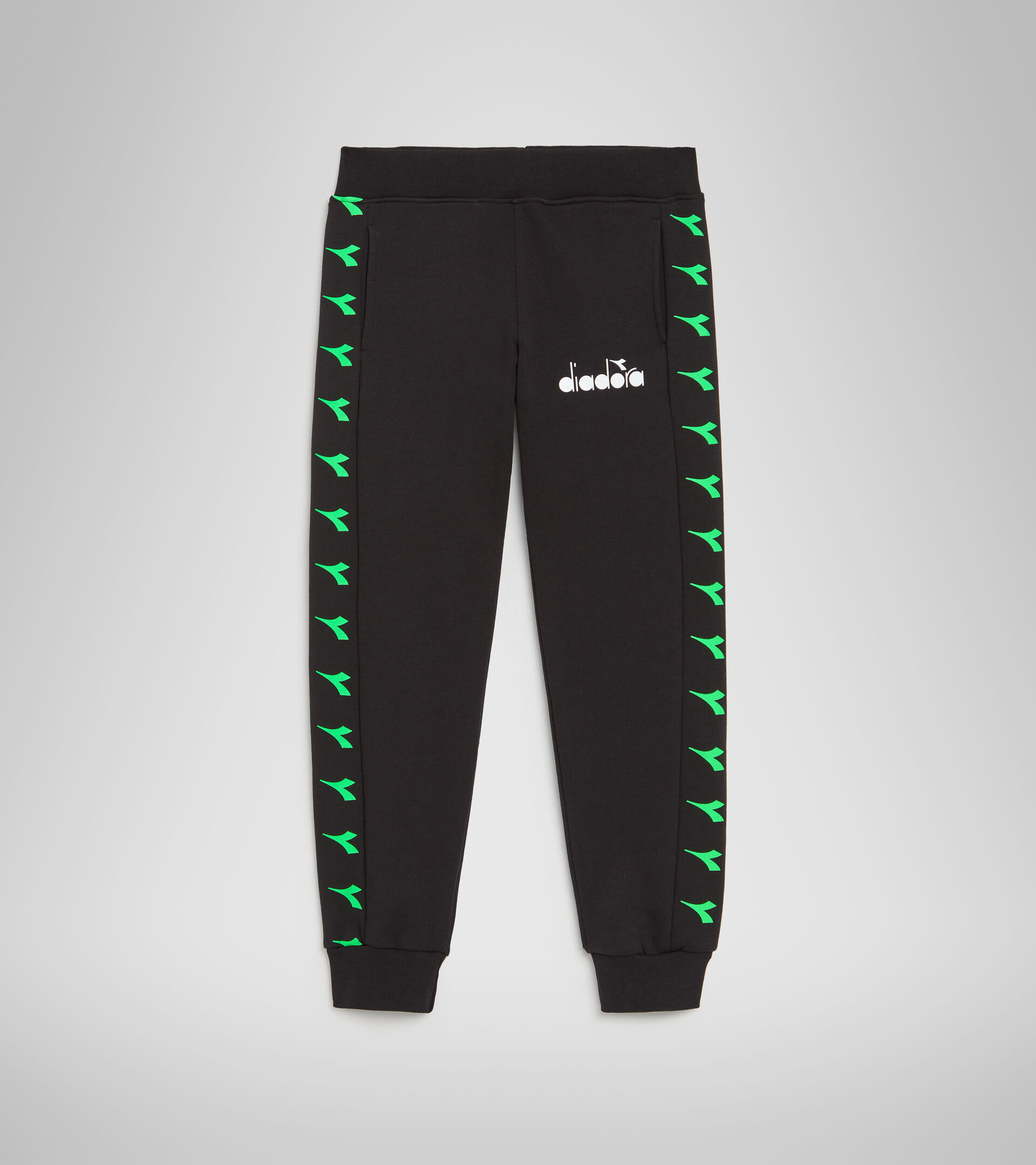 Sweatpants logo - Boy JB.PANTS CUFF D BLACK - Diadora