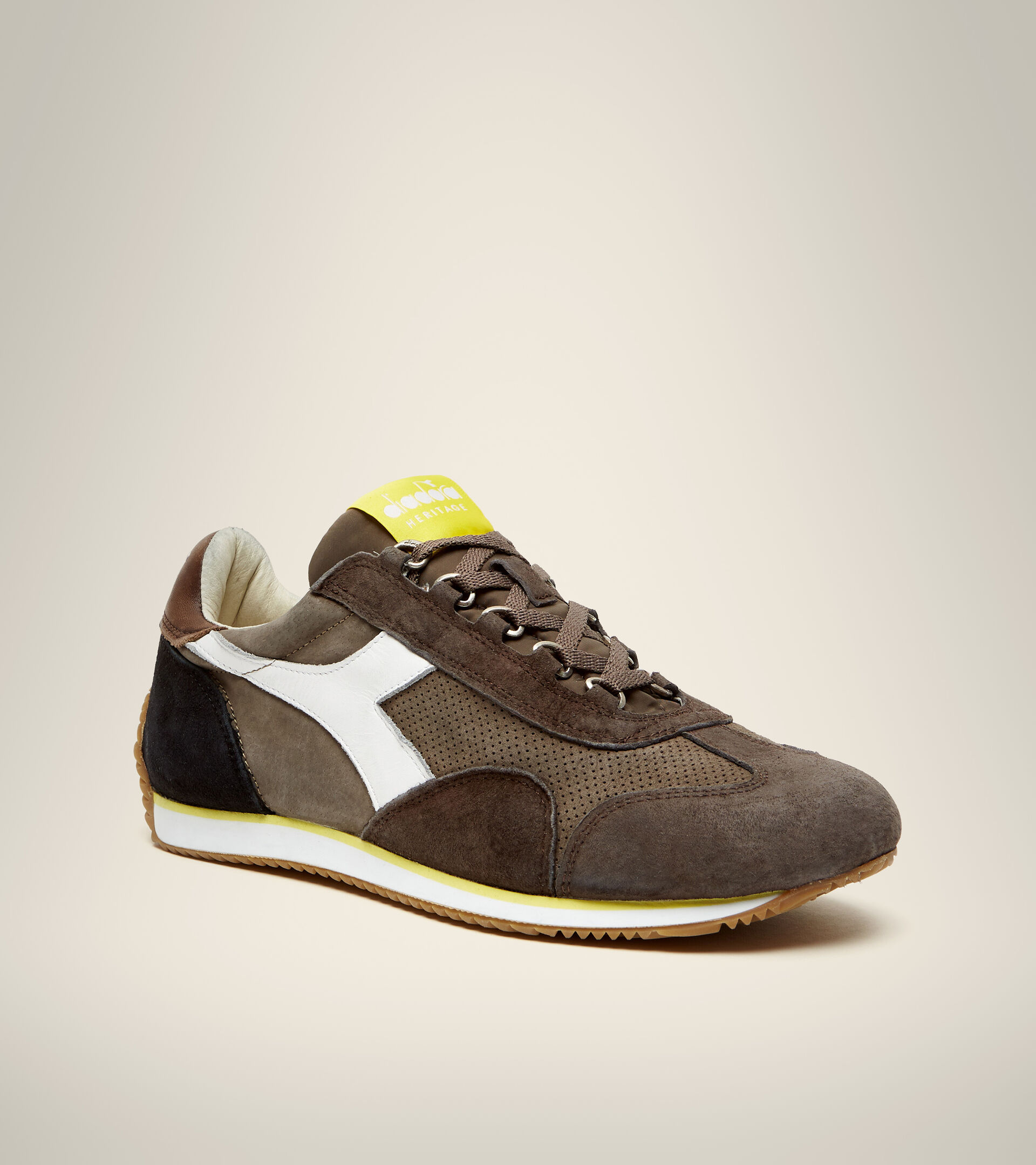 Heritage shoe - Unisex EQUIPE SUEDE SW BROWN CHOCOLATE CHIP - Diadora