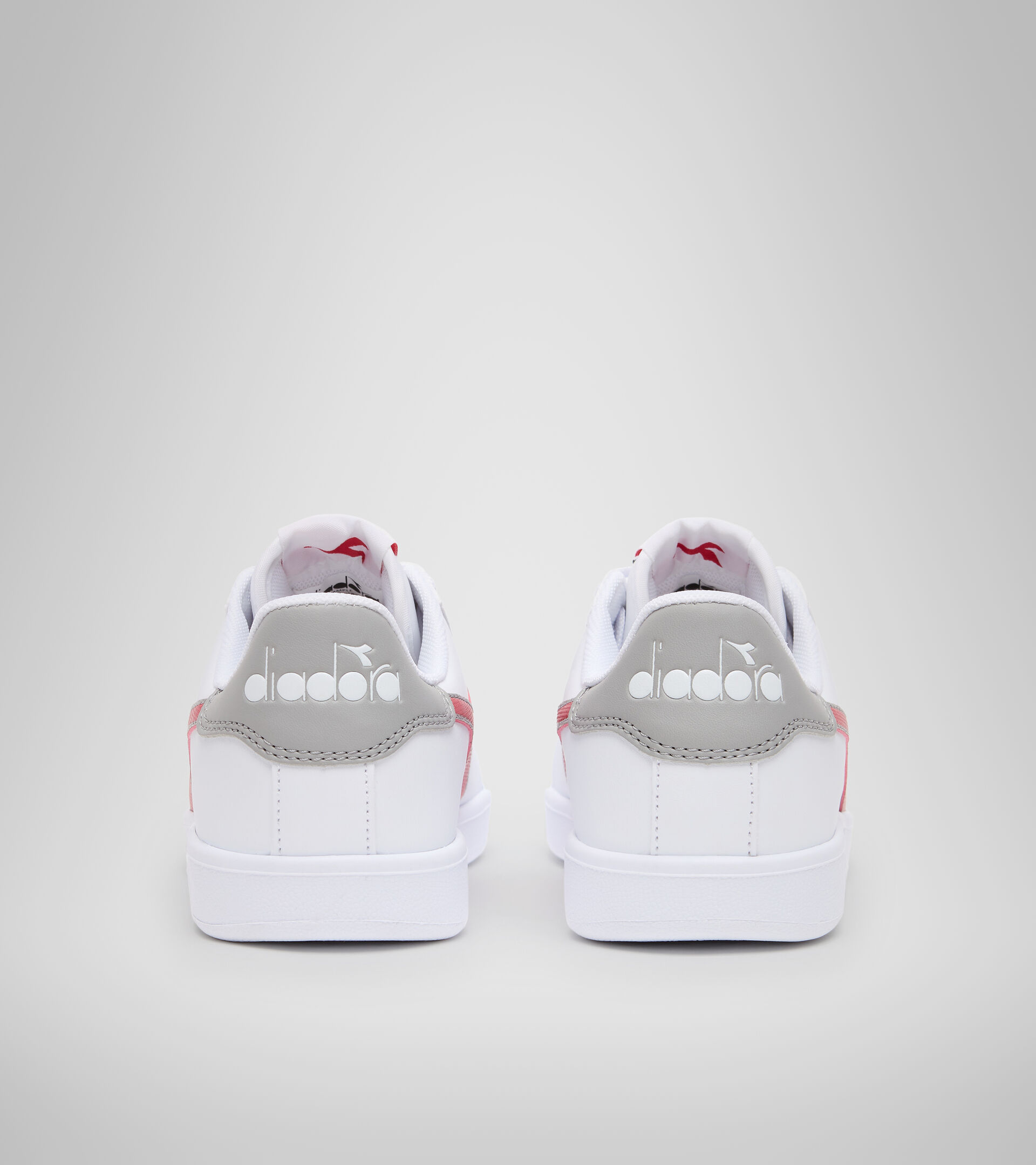 Sports shoes - Youth 8-16 years GAME P GS WHITE/TANGO RED - Diadora