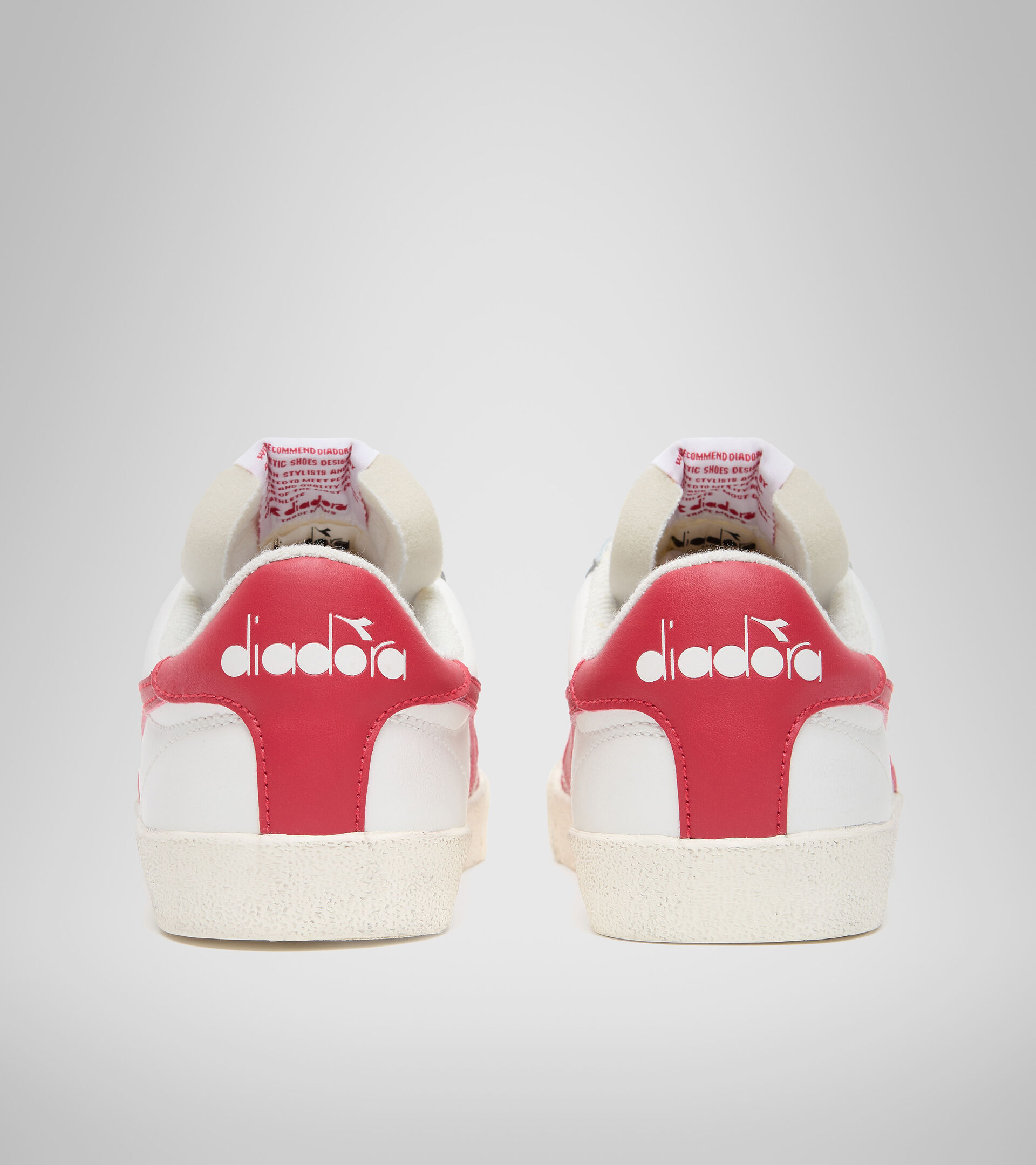 Zapatilla deportiva - Unisex MELODY LEATHER DIRTY BIANCO/ROSSO TANGO - Diadora