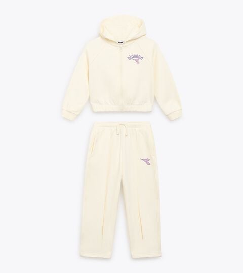 JG. TRACKSUIT HD FZ LOGO (BR), BIANCO GARDENIA Tuta in coordinato - Ragazza
JG. TRACKSUIT HD FZ LOGO (BR) BIANCO GARDENIA - Diadora