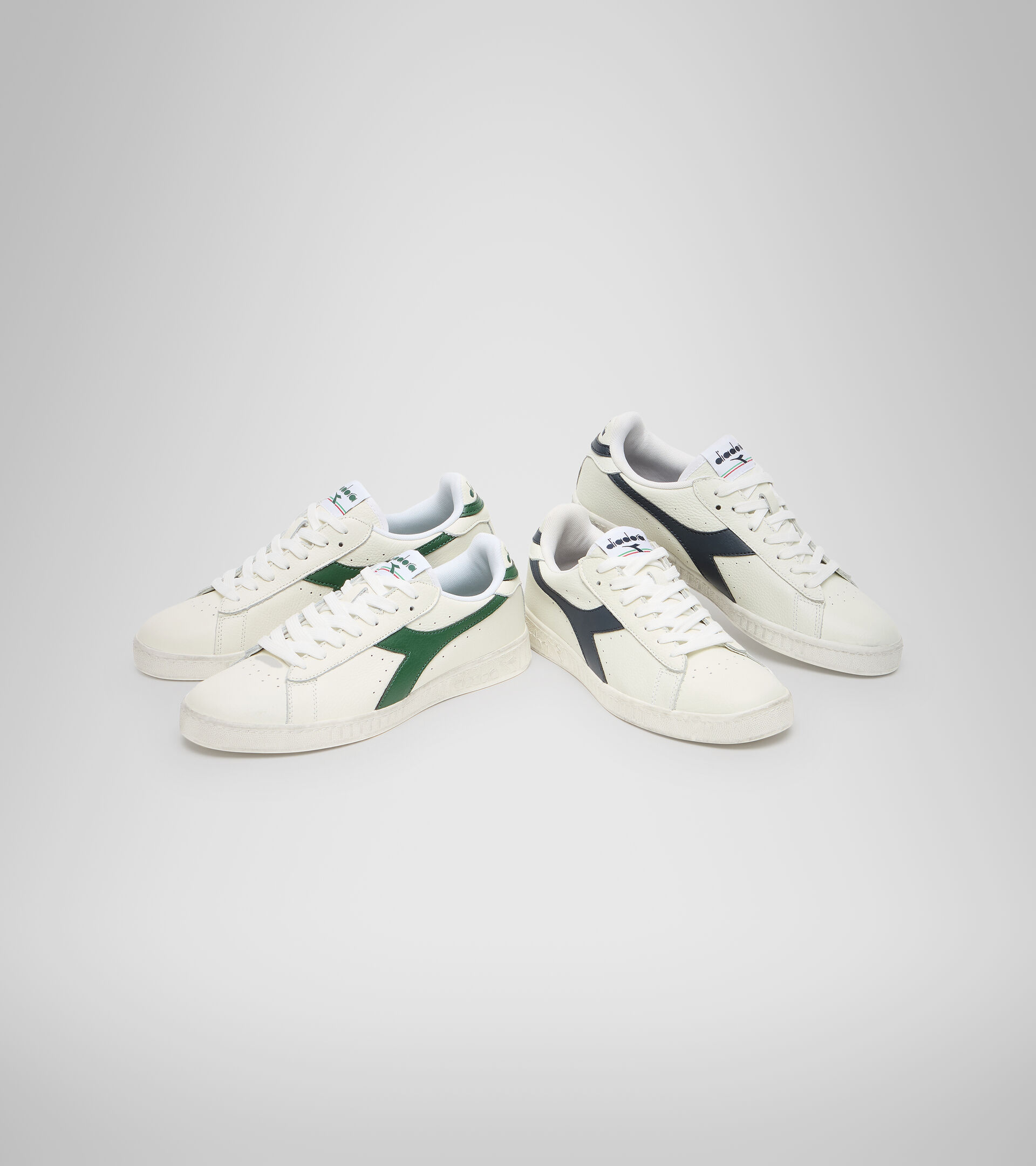 Footwear Sportswear UNISEX GAME L LOW WAXED WHITE/FOGLIAGE Diadora