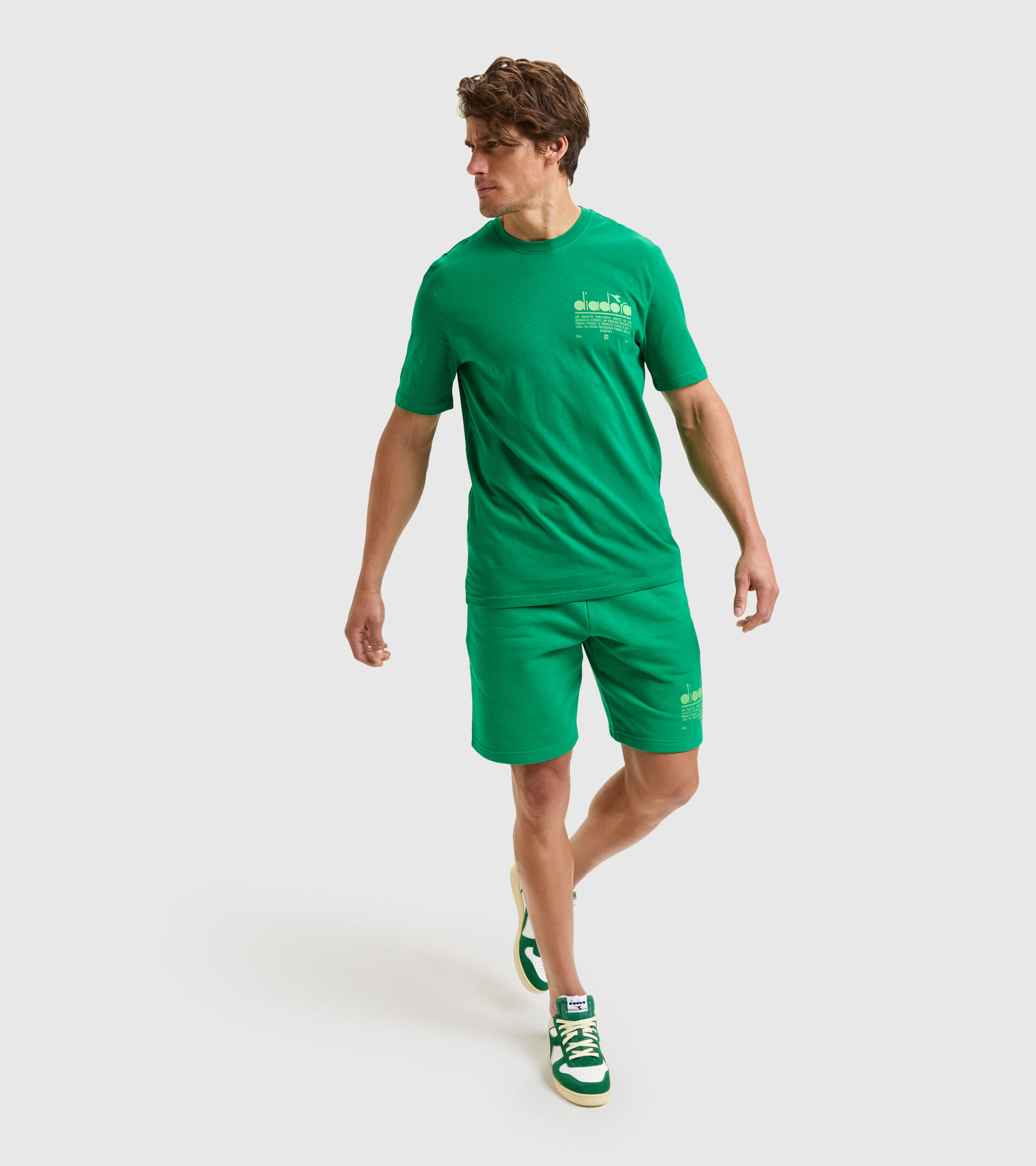 Cotton t-shirt - Unisex T-SHIRT SS MANIFESTO JOLLY GREEN - Diadora