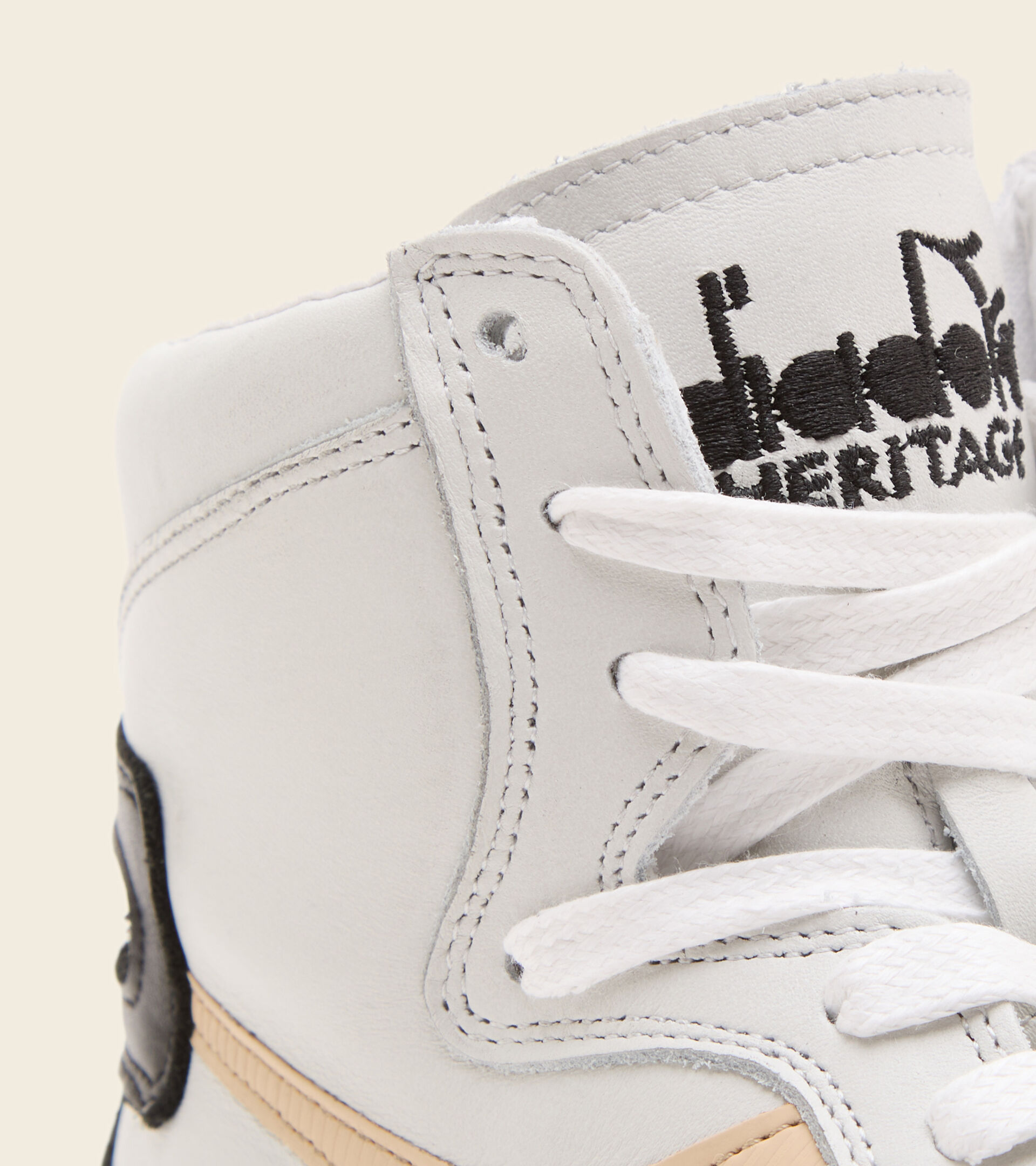 Heritage shoe - Unisex MI BASKET USED WHITE/LATTE - Diadora