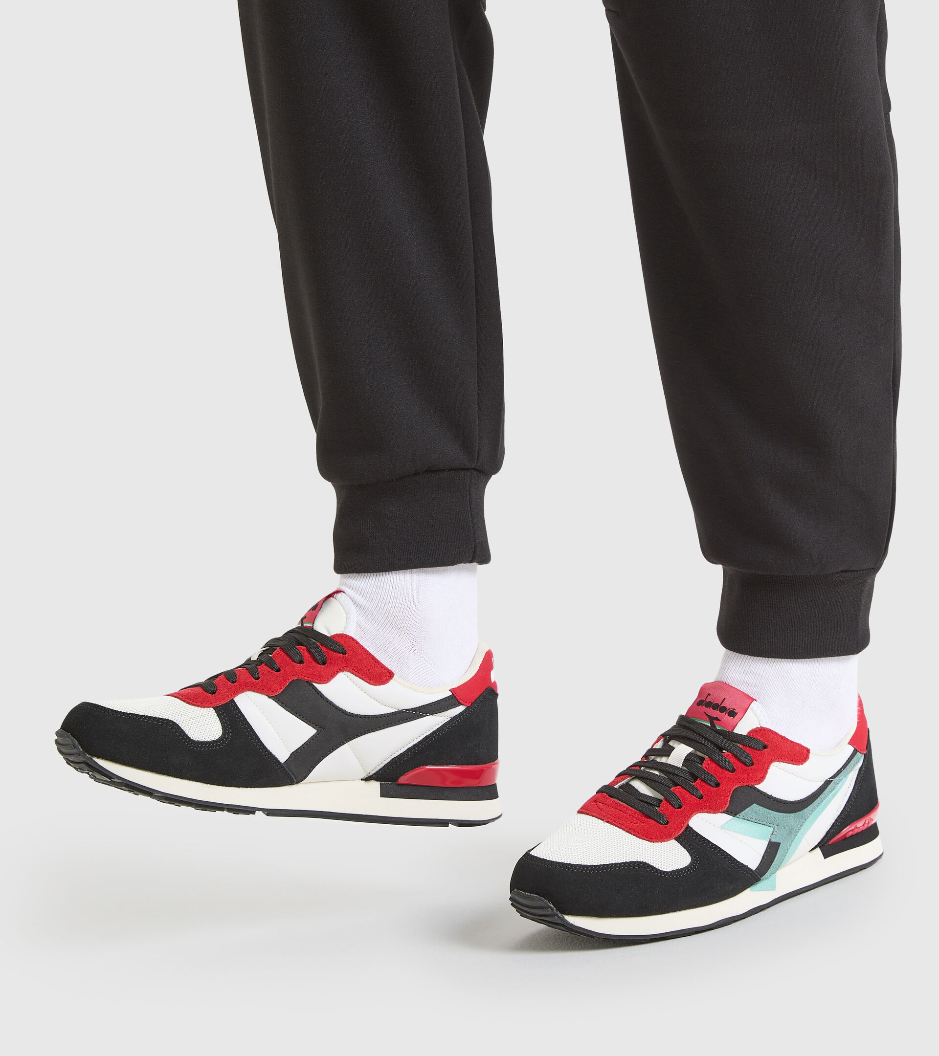 Zapatillas deportivas - Unisex CAMARO LEGACY BLANCO/NEGRO/ROJO LICEOS - Diadora