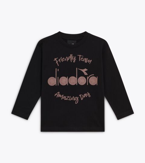 T-shirt - Boy JB. T-SHIRT LS FRIENDLY TEAM TD BLACK - Diadora
