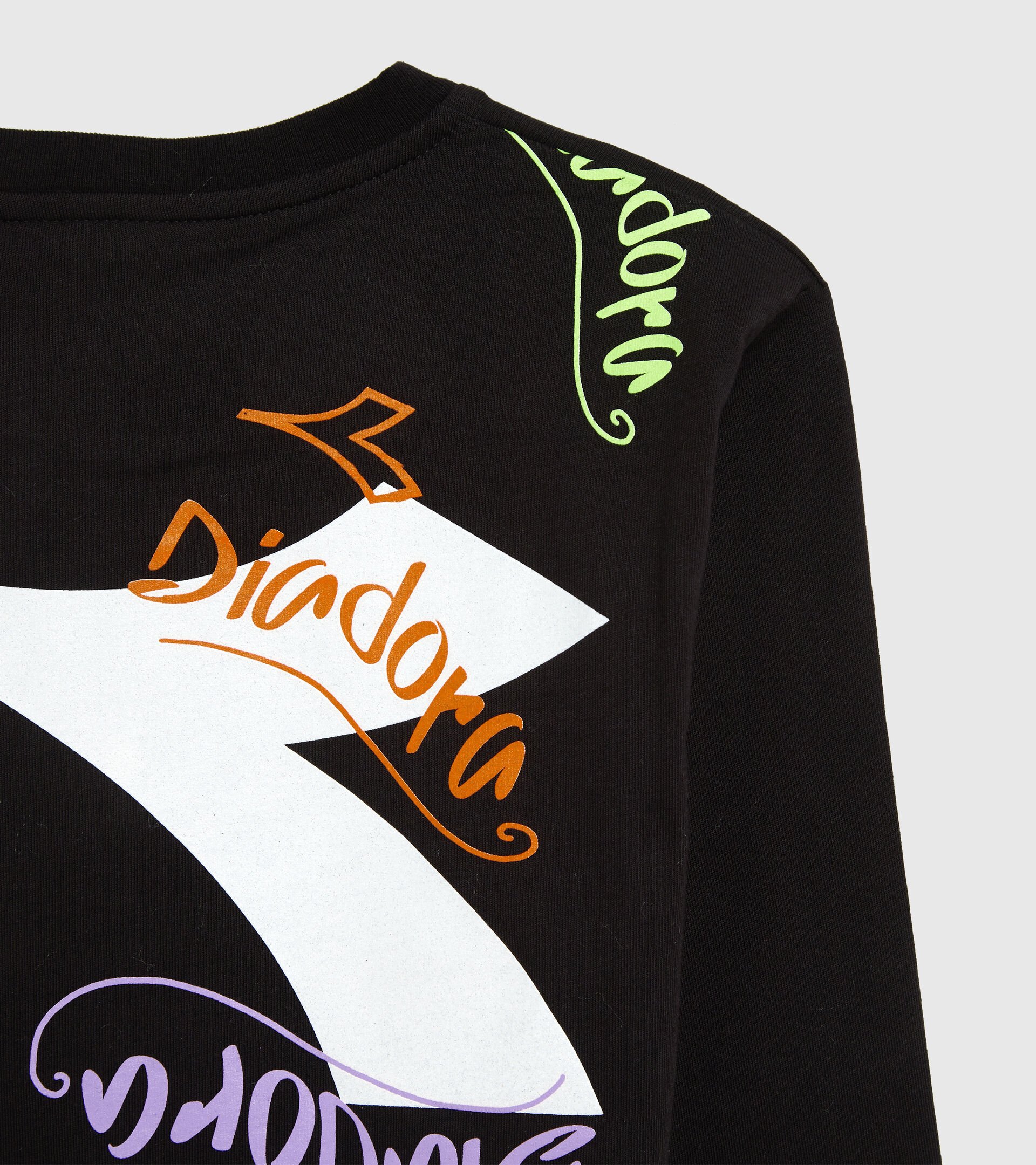 T-shirt à manches longues - Fille JG.T-SHIRT LS D NOIR - Diadora