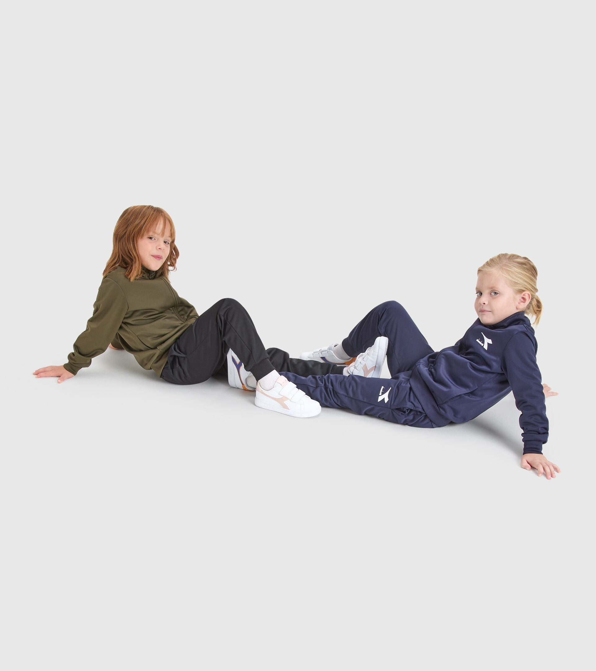 Sports tracksuit - Kids JU.TRACKSUIT FZ CHROMIA CLASSIC NAVY - Diadora