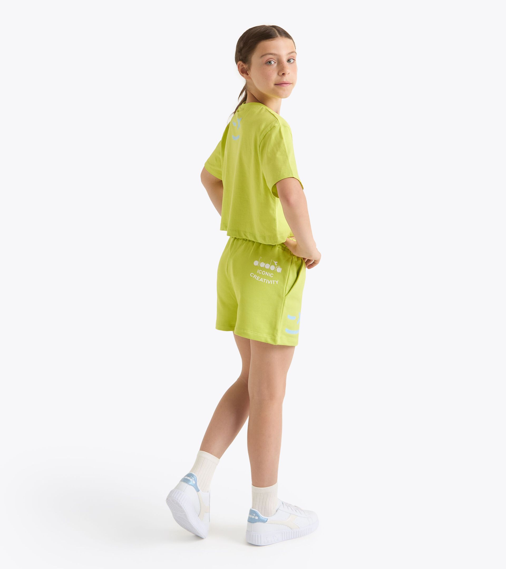Sport suit - Fit comfort - Girl JG. SET CANDY LIME GREEN - Diadora