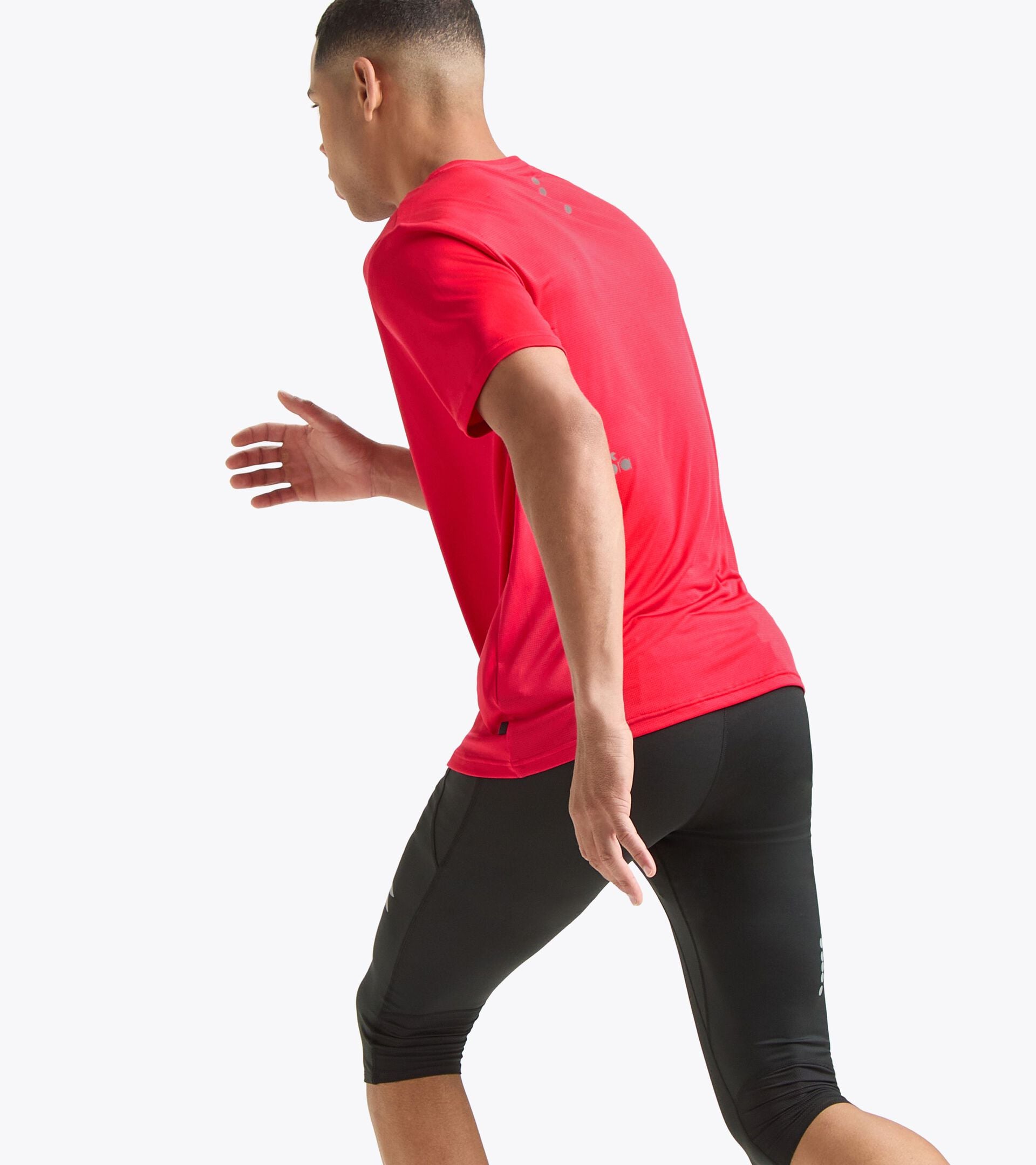 Sportliches T-Shirt - Herren RUN SS T-SHIRT TOREADOR ROT - Diadora