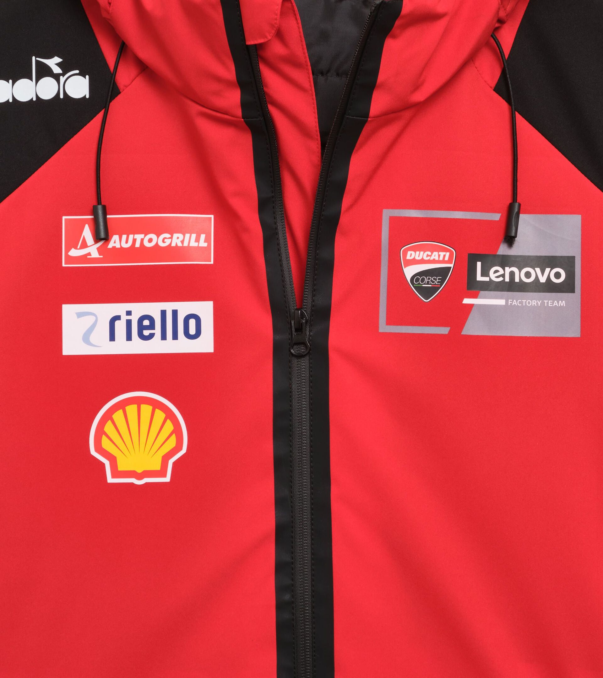 Ducati MotoGP 2026 Replica Sports Jacket - Men's JACKET DUCATI REPLICA MGP26 DUCATI MGP RED/BLACK - Diadora
