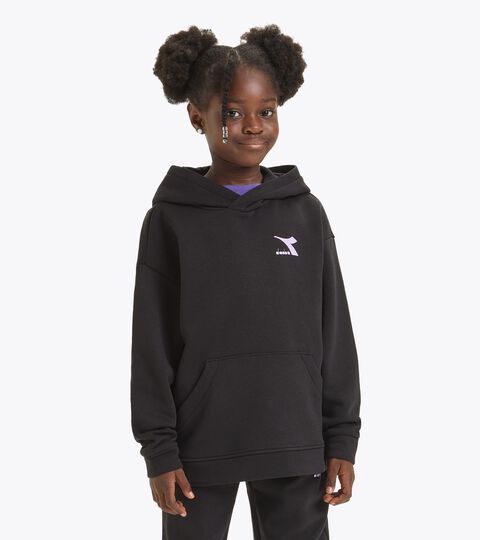 Sweat-shirt de sport - Fille JG. HOODIE GLOSS NOIR - Diadora